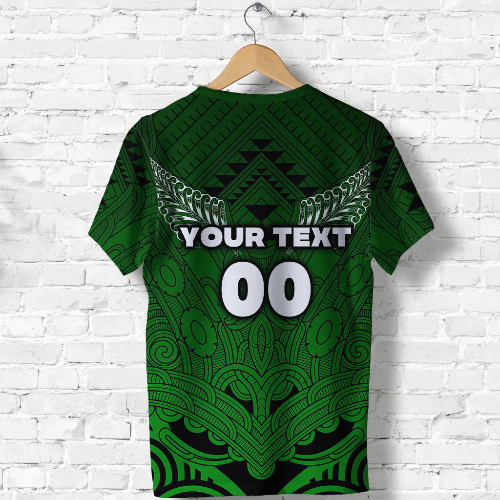 (Custom Personalised) Maori Aotearoa Manaia T shirt Simple Sport Style - Green LT16 - Vibe Hoodie Shop