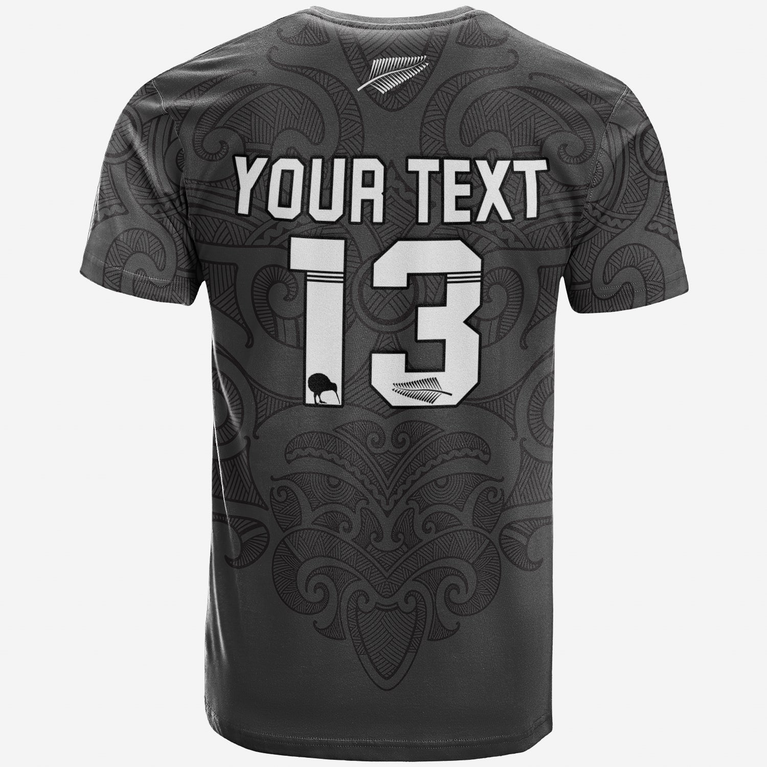 (Custom Personalised) Maori 2021 T shirt - Aotearoa Tattoo - Custom Text and Number - Vibe Hoodie Shop