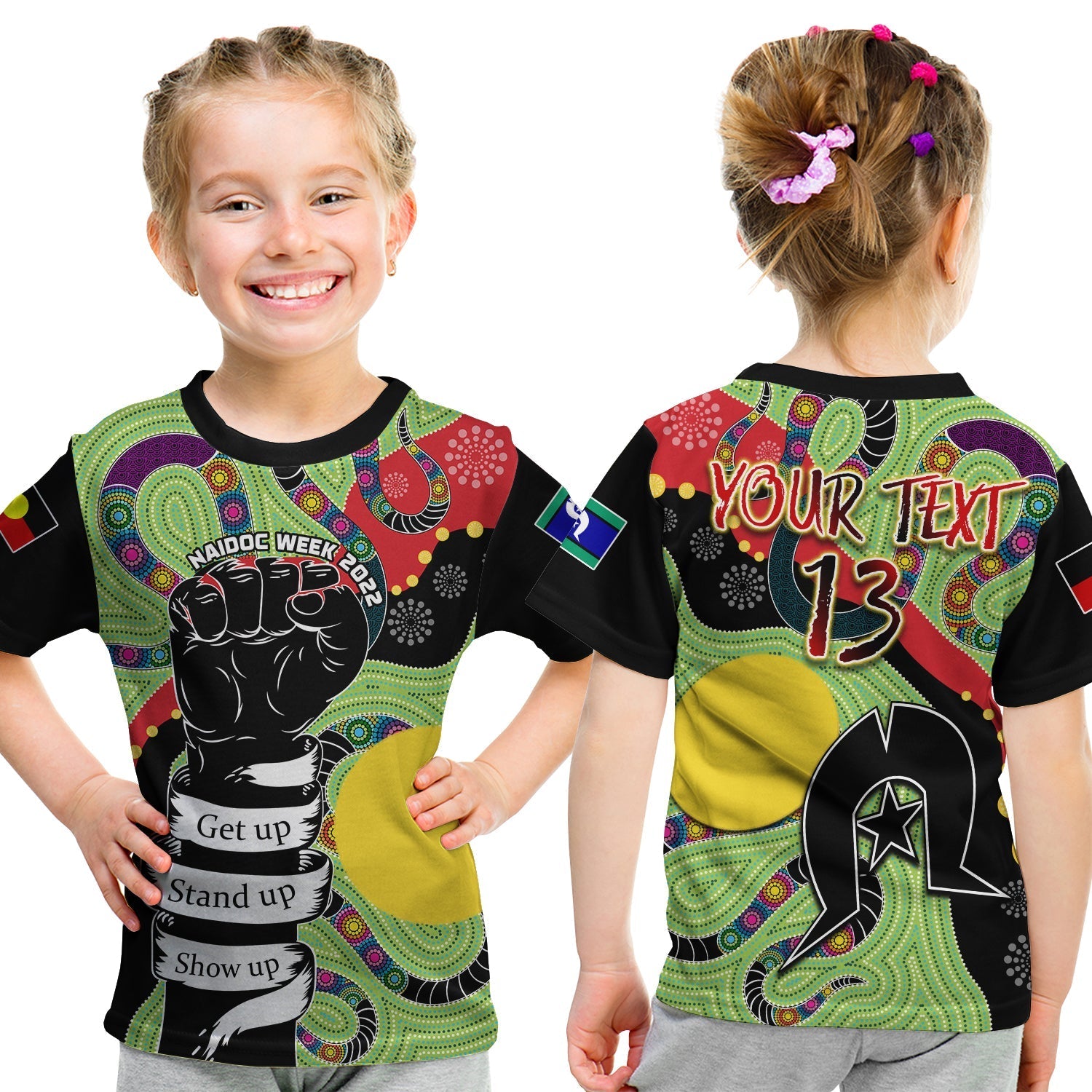 (Custom Text and Number) Aboriginal NAIDOC Week T shirt Stronger Together Unique Style - Vibe Hoodie Shop