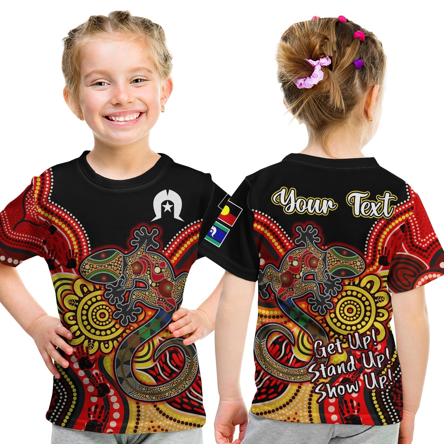 (Custom Personalised) NAIDOC Week 2022 T shirt KID Aboriginal Lizard Always Proud History - Vibe Hoodie Shop