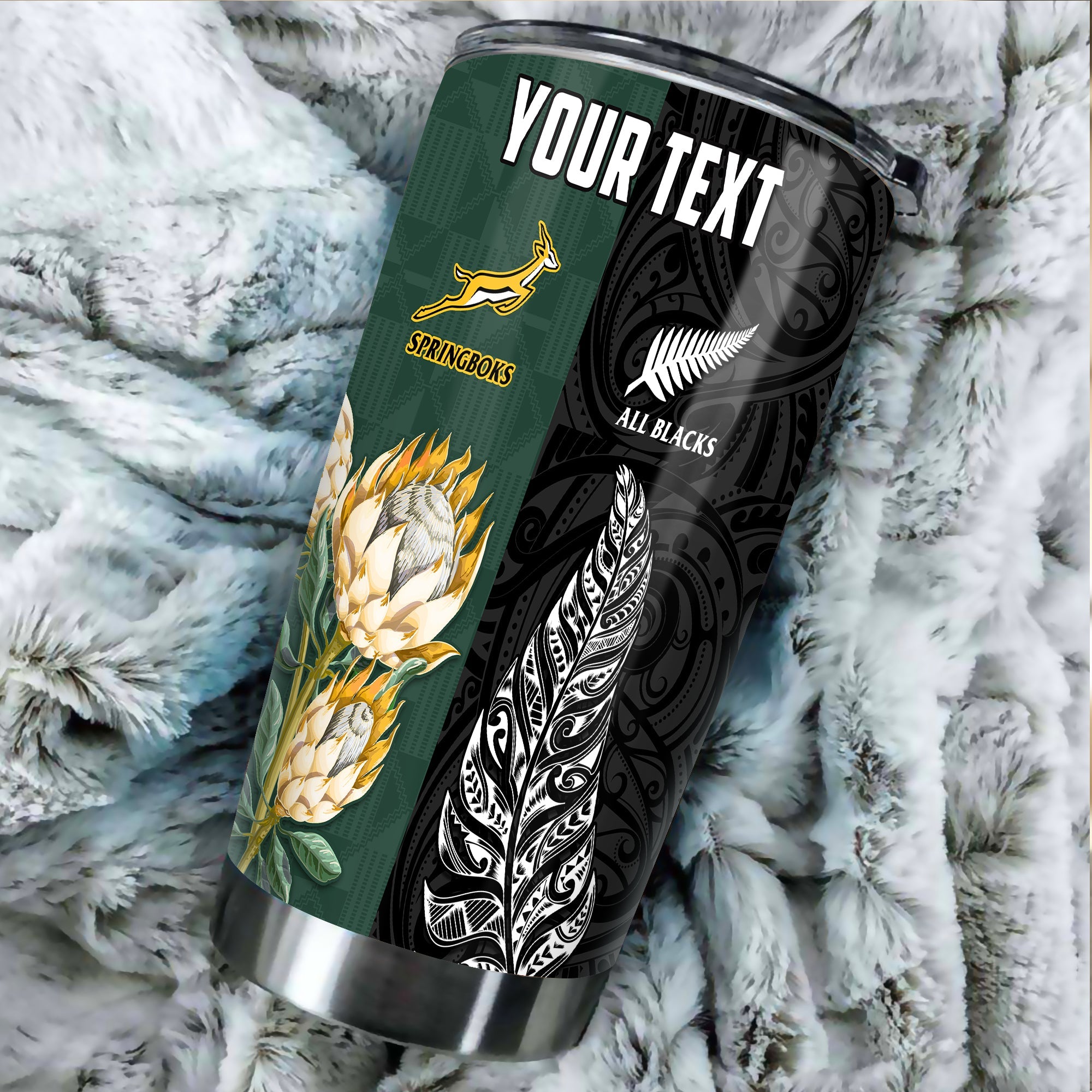 custom-personalised-south-africa-protea-and-new-zealand-fern-tumbler-rugby-go-springboks-vs-all-black