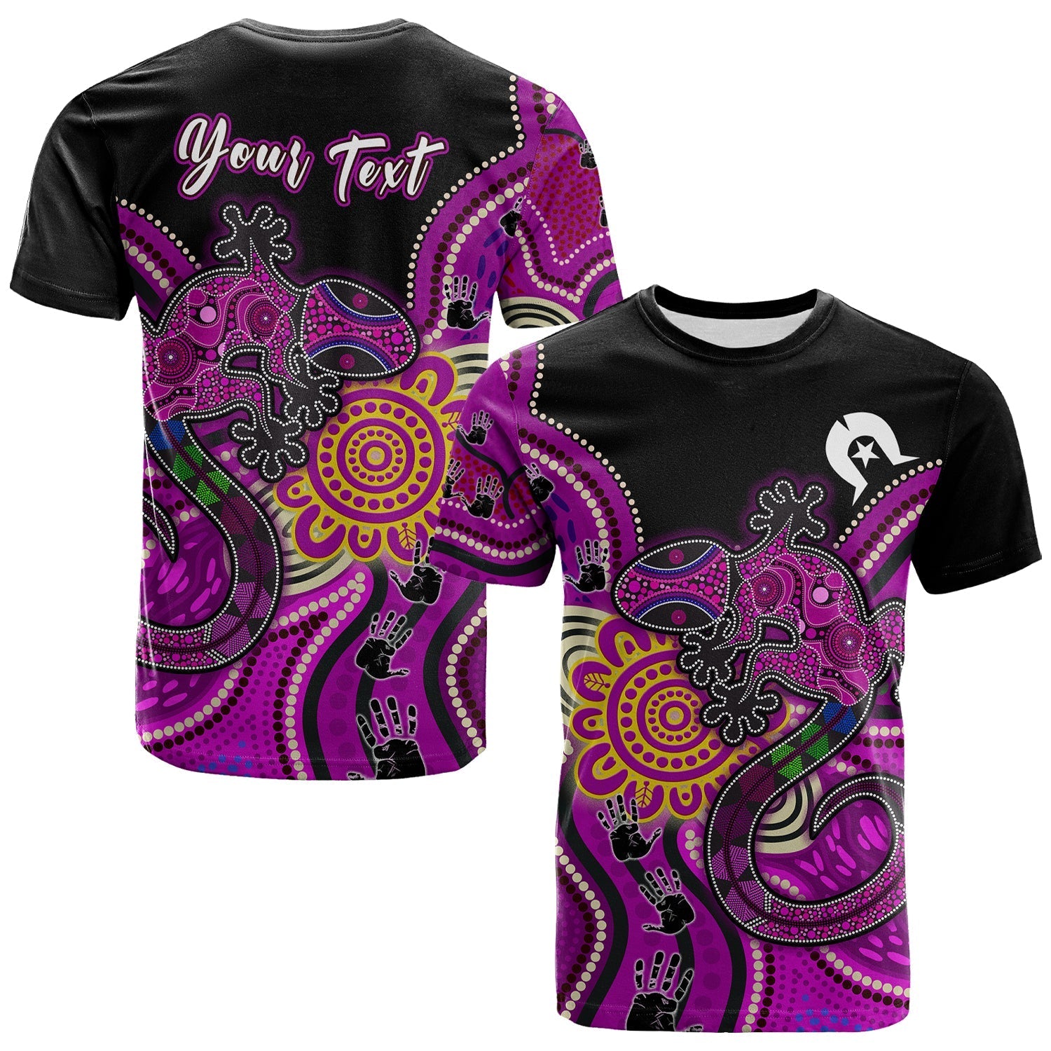 (Custom Personalised) NAIDOC Week 2022 T shirt Aboriginal Lizard - Vibe Hoodie Shop