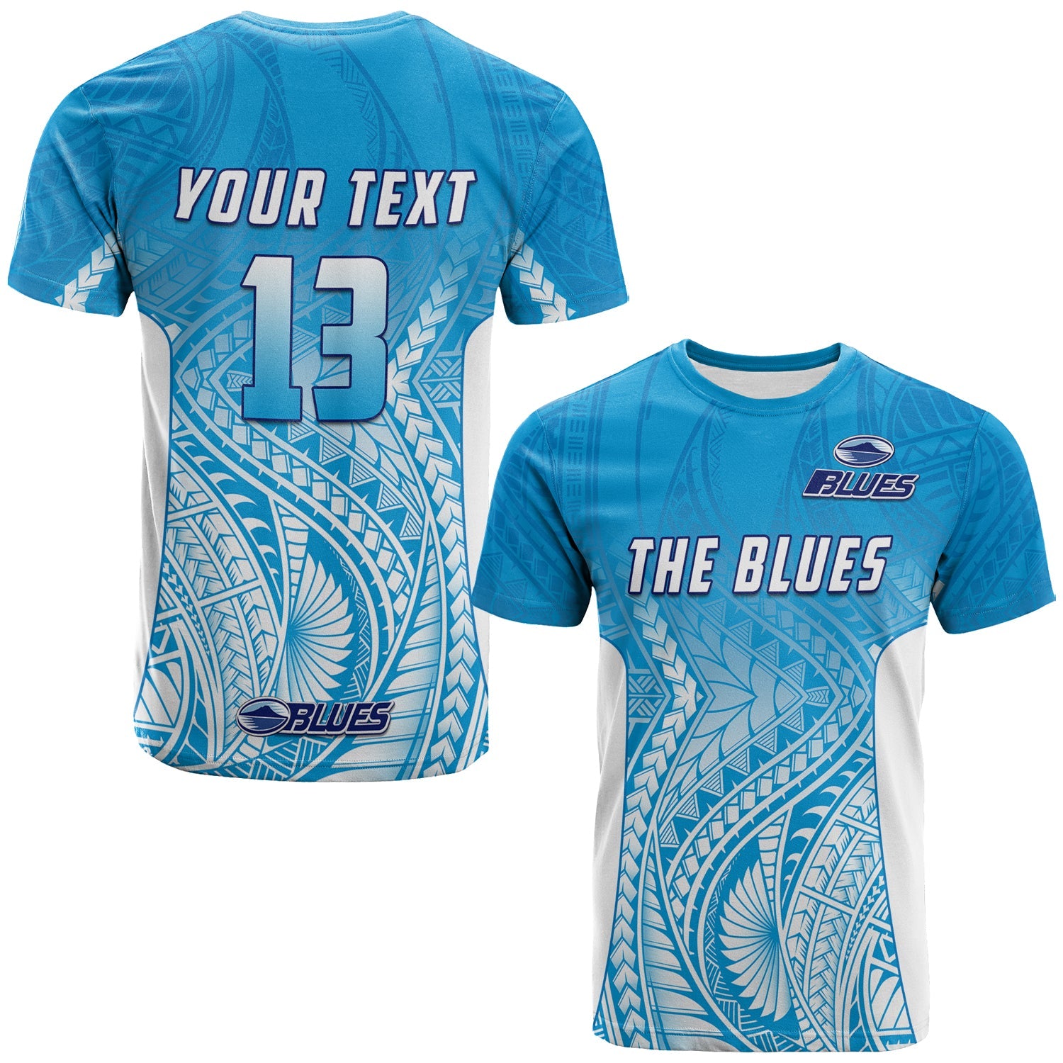 (Custom Text and Number) Blues T shirt Super Rugby New Zealand - Vibe Hoodie Shop