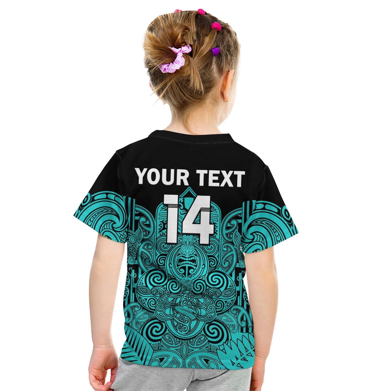 (Custom Text And Number) New Zealand Tiki Rugby T Shirt NZ Maori Koru Pattern Ver.02 - Vibe Hoodie Shop