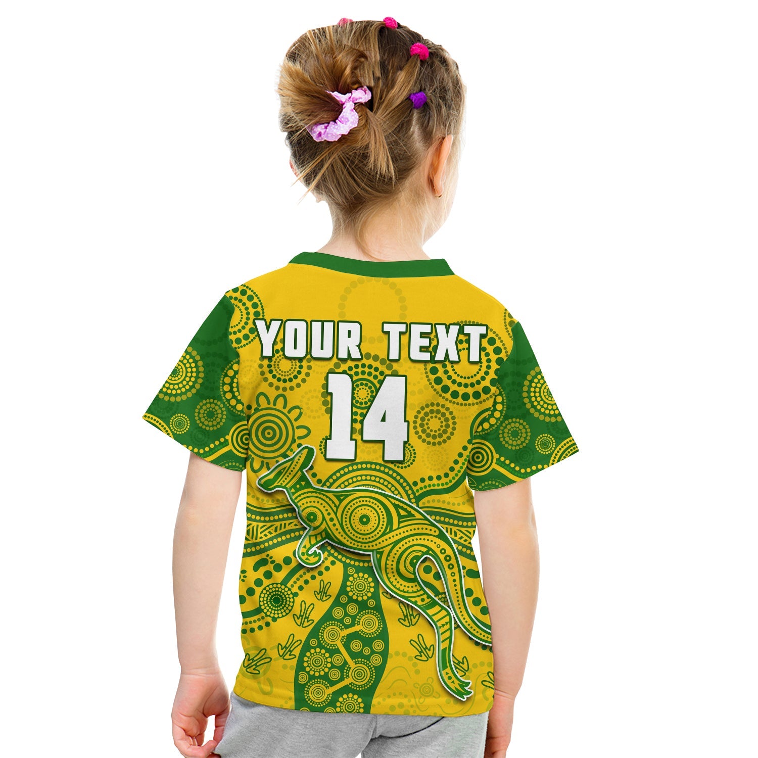 (Custom Text And Number) Australia T Shirt National Colours Proud Aussie Special Indigenous - Vibe Hoodie Shop