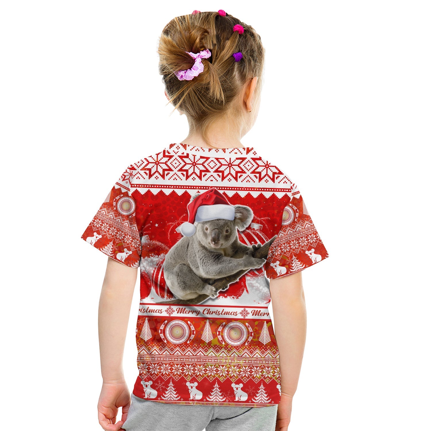Australia T Shirt Koala Aboriginal Painting Merry Christmas - Vibe Hoodie Shop