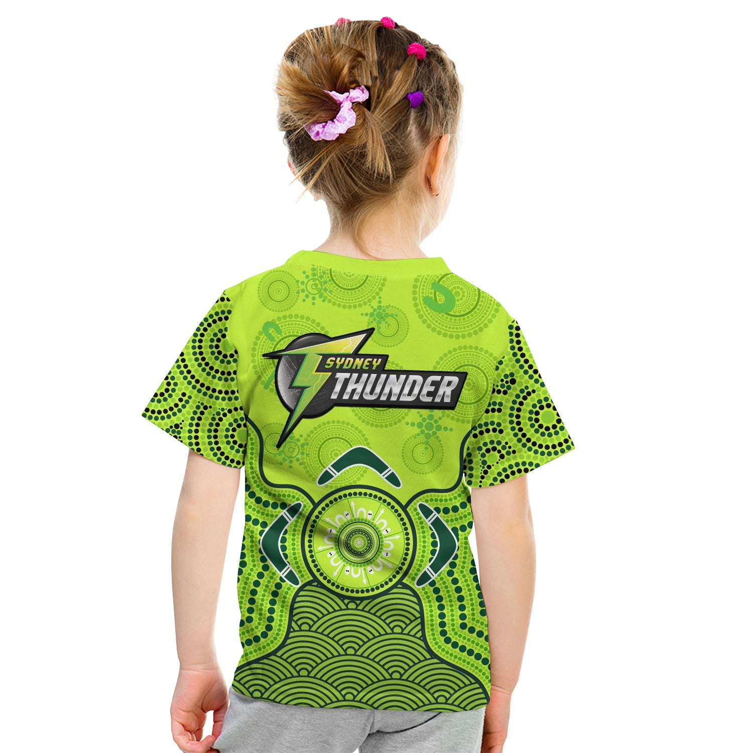 Thunder Cricket T Shirt KID Sydney Indigenous Artsy - Vibe Hoodie Shop