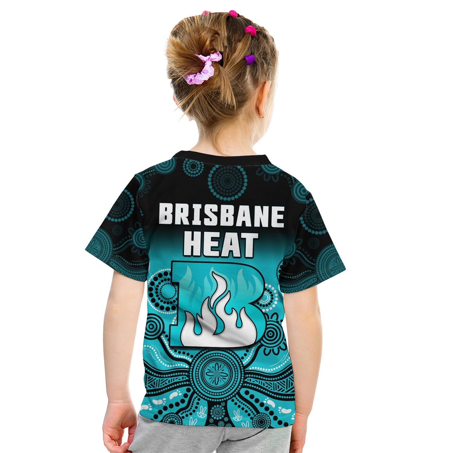Brisbane Heat T Shirt Gradient Aboriginal Dot Painting - Vibe Hoodie Shop