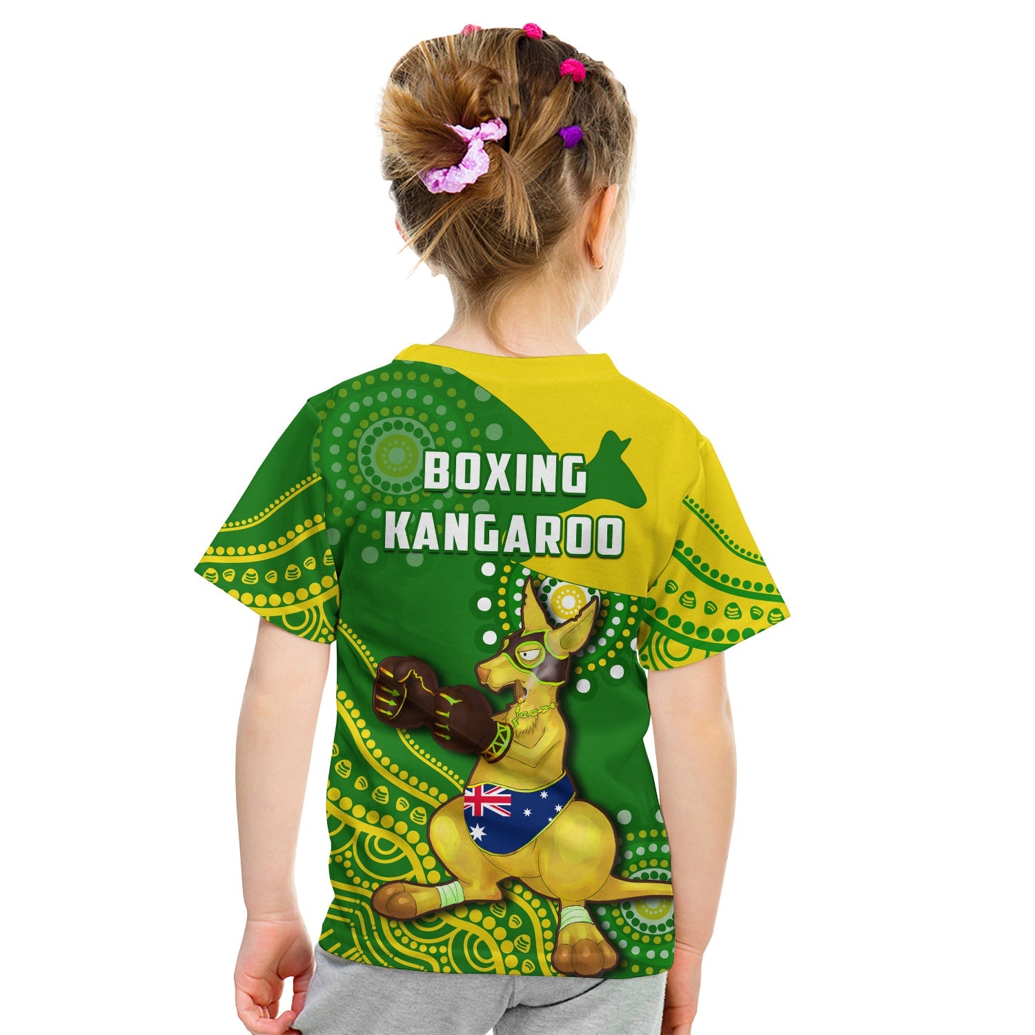 Australia T Shirt Boxing Kangaroo Indigenous National Color Art - Vibe Hoodie Shop