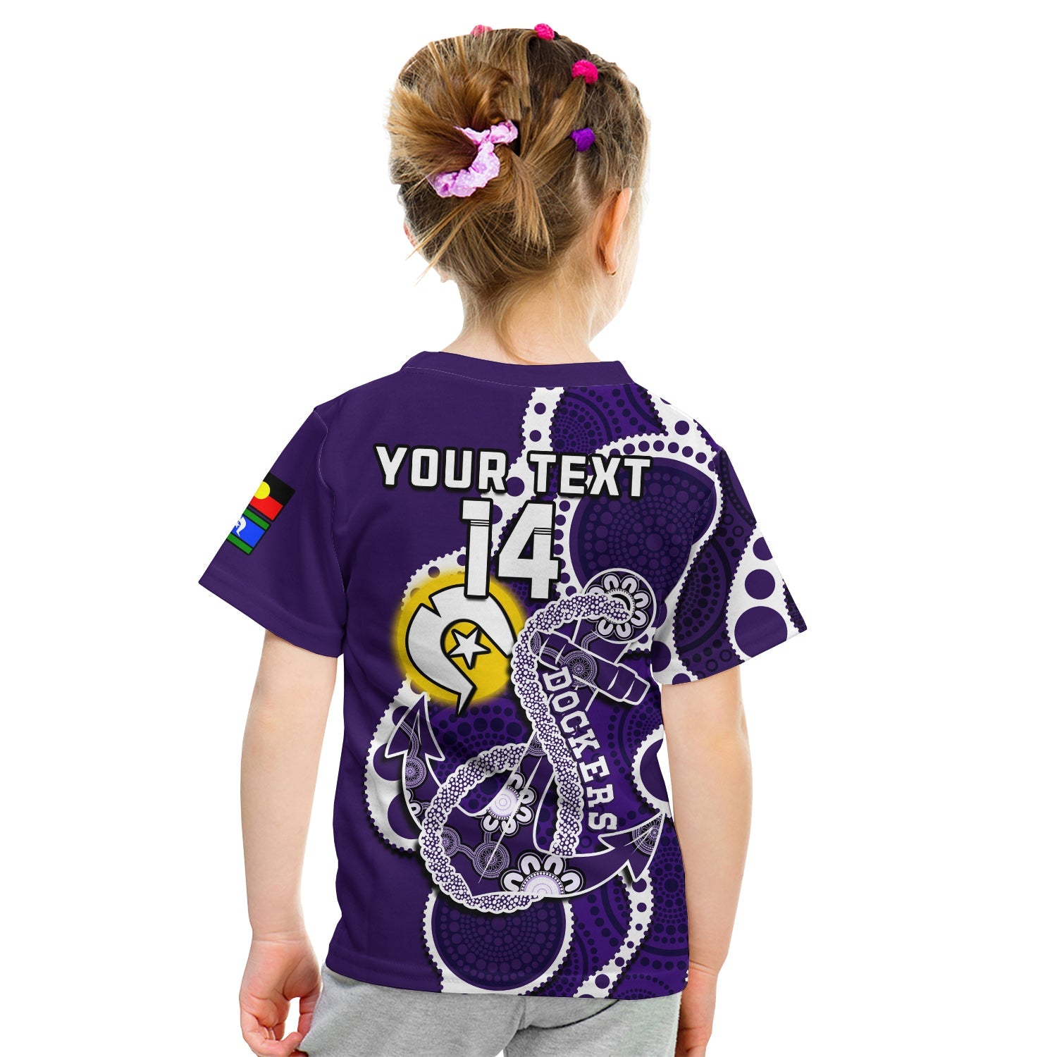 (Custom Text And Number) Fremantle Football NAIDOC 2023 T Shirt KID Dockers For Our Elders Indigenous Art - Vibe Hoodie Shop