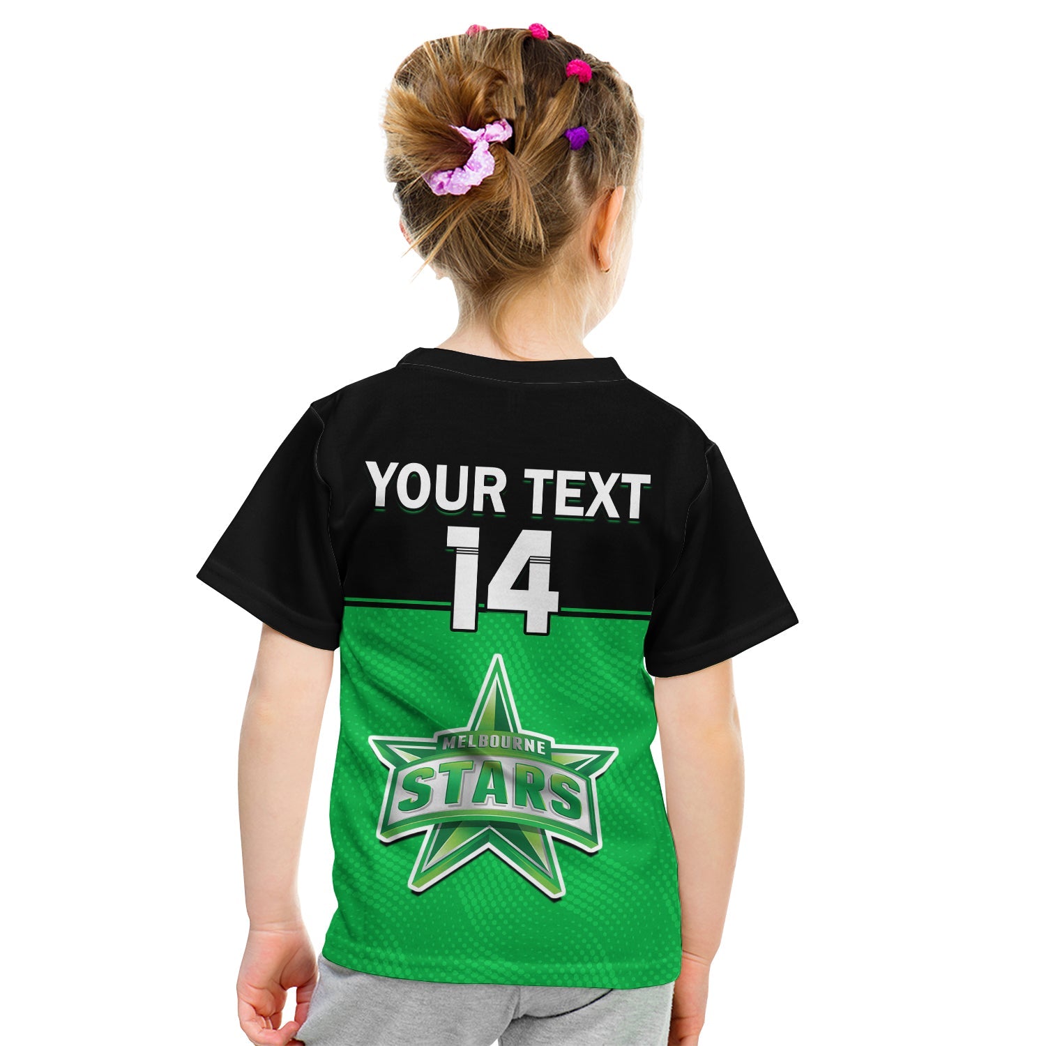 (Custom Text And Number) Melbourne Stars Cricket T Shirt KID Est 2011 Sporty - Vibe Hoodie Shop