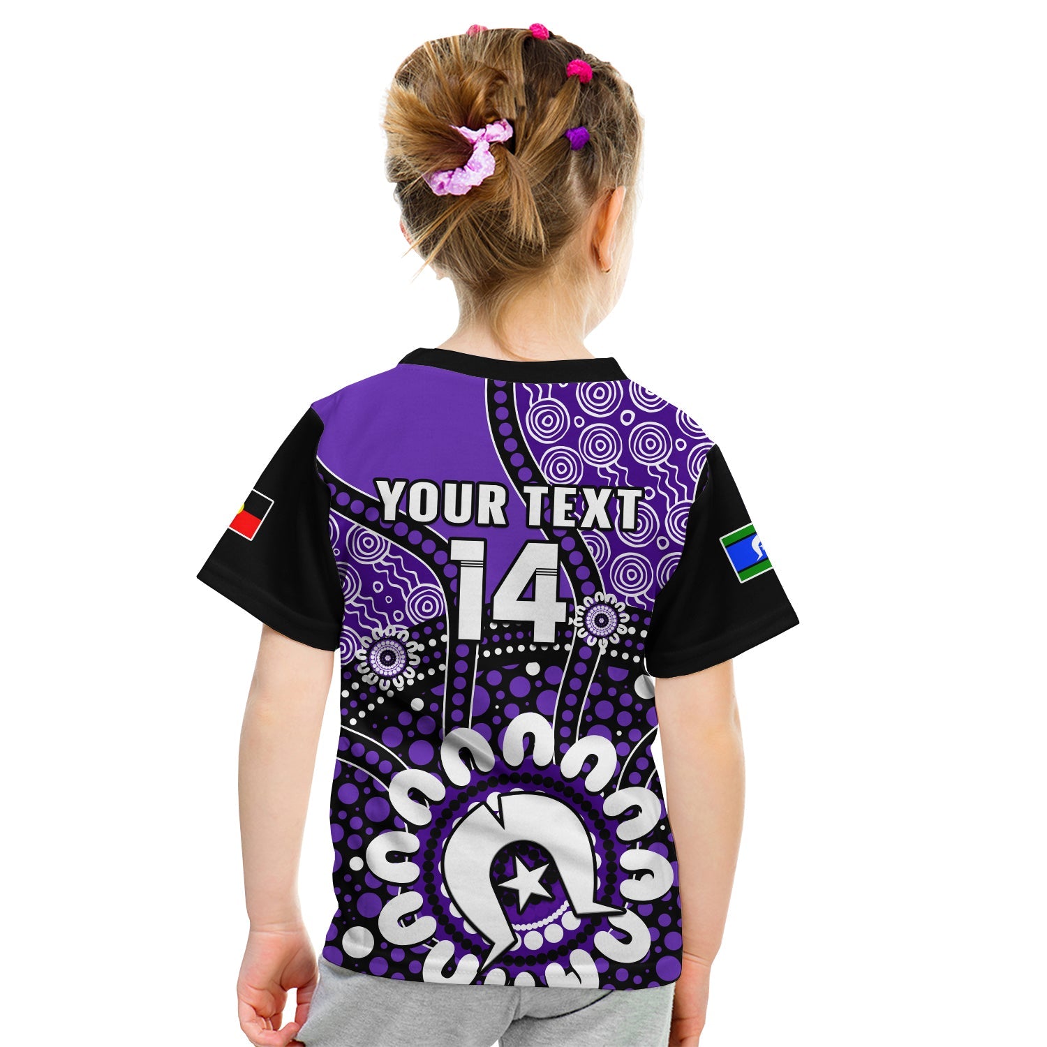 (Custom Text And Number) Hobart Hurricanes NAIDOC 2023 T Shirt KID Indigenous For Our Elders - Vibe Hoodie Shop