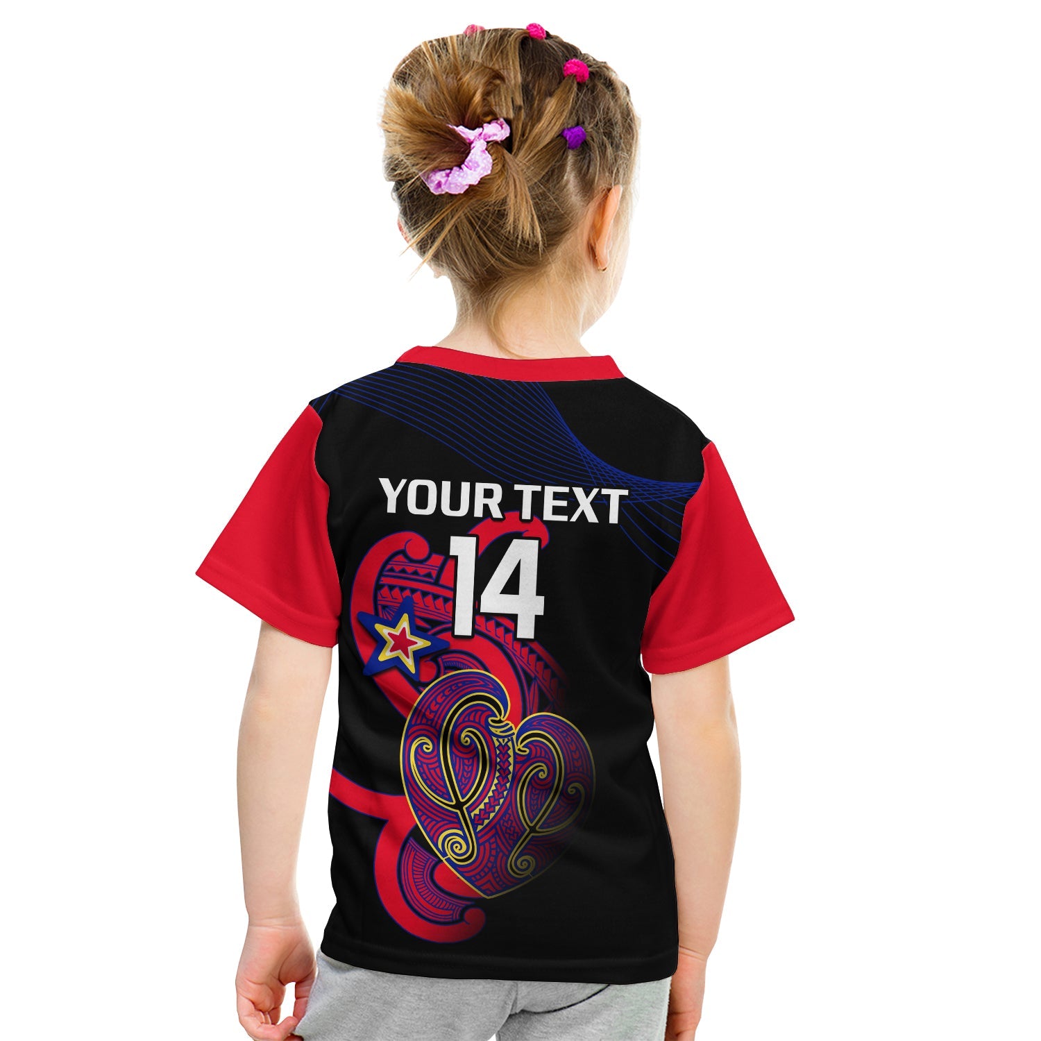 (Custom Text And Number) Aotearoa Netball T Shirt KID Waikato Bay of Plenty Magic 2023 ANZ Premiership - Vibe Hoodie Shop