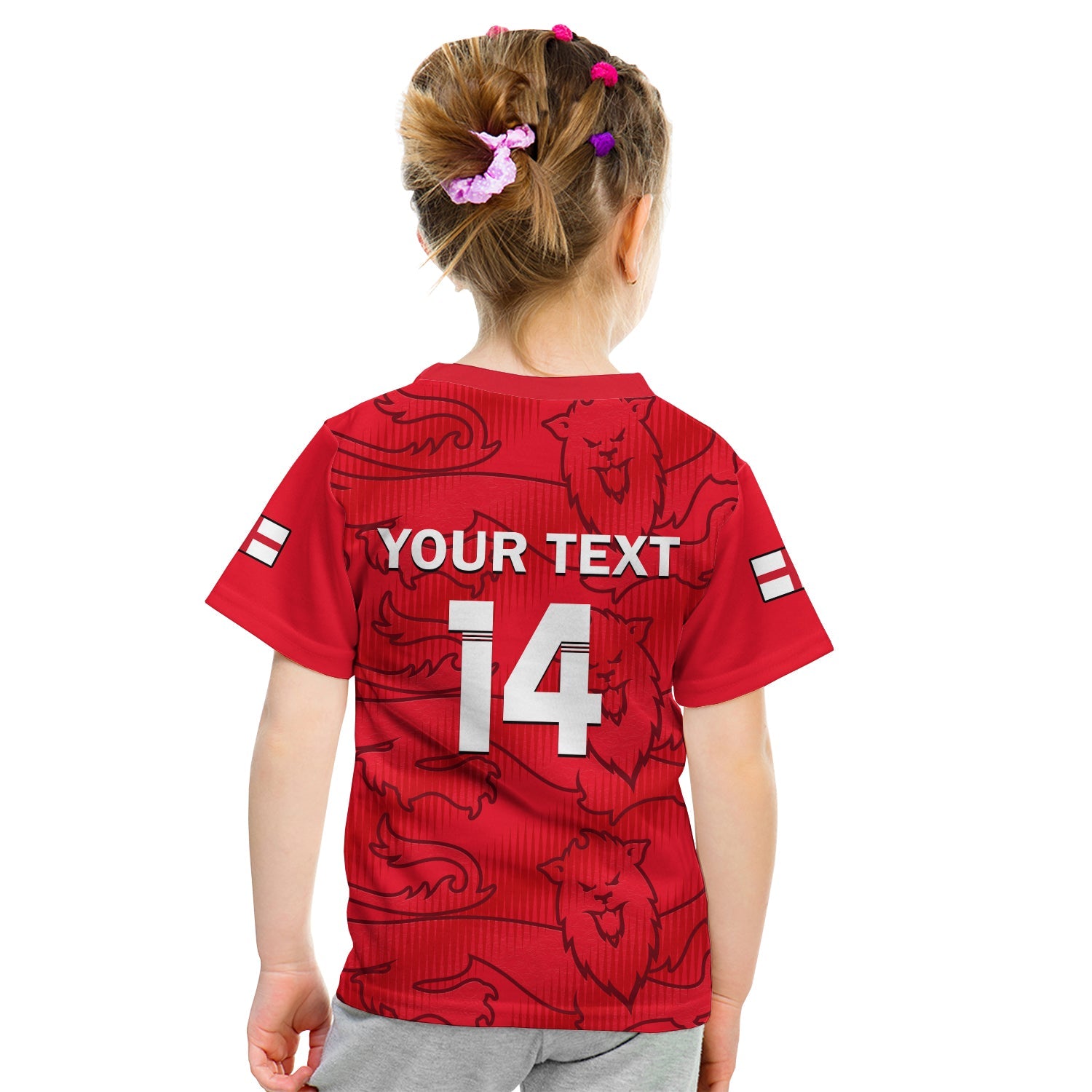 (Custom Text And Number) England Cricket T Shirt KID Mens T20 World Cup - Vibe Hoodie Shop