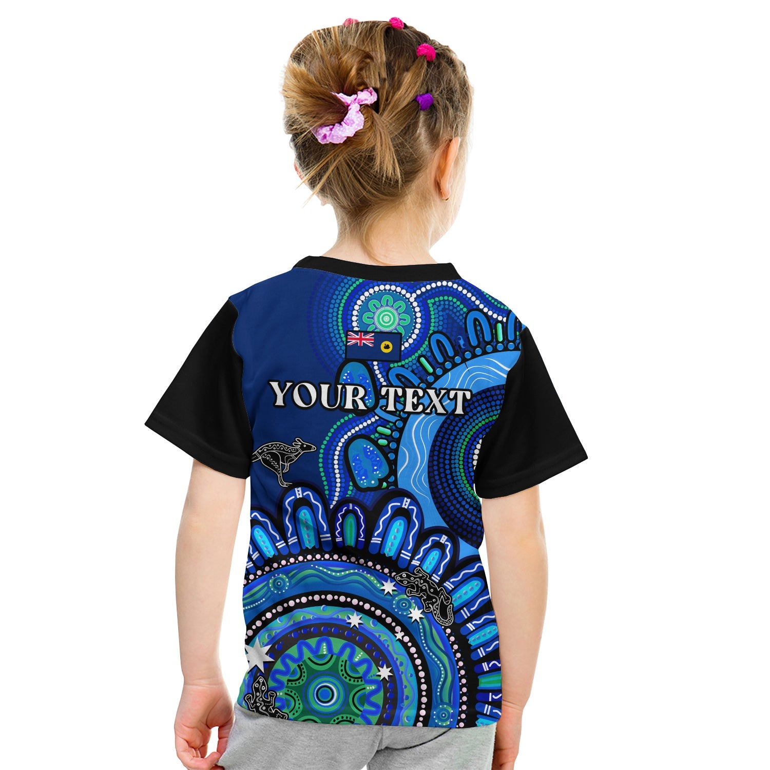 (Custom Personalised) Western Australia State T Shirt KID WA Aussie Indigenous Art - Vibe Hoodie Shop