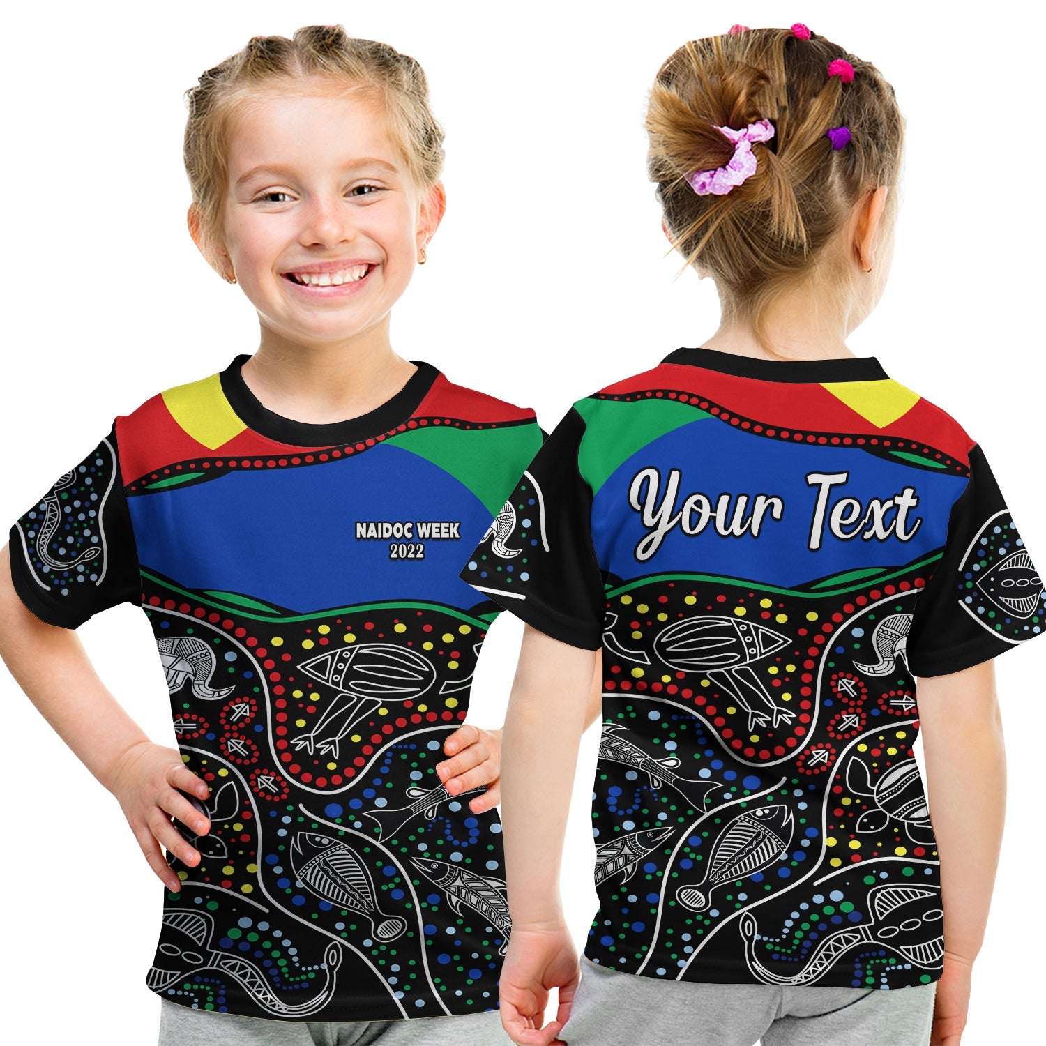 (Custom Personalised) NAIDOC Week 2022 T Shirt KID National Aborigines And Torres Strait Islander Animals Aboriginal - Vibe Hoodie Shop