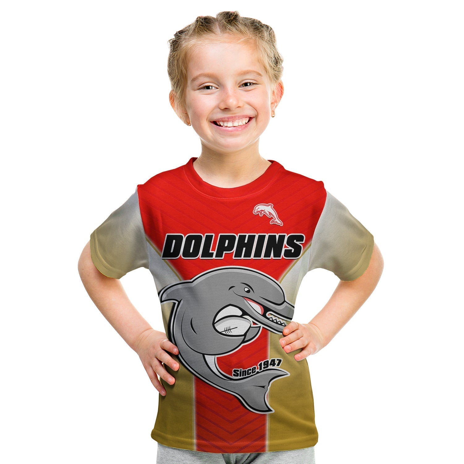 (Custom Text And Number) Dolphins Rugby T shirt KID Since 1947 Dynamic Version - Vibe Hoodie Shop