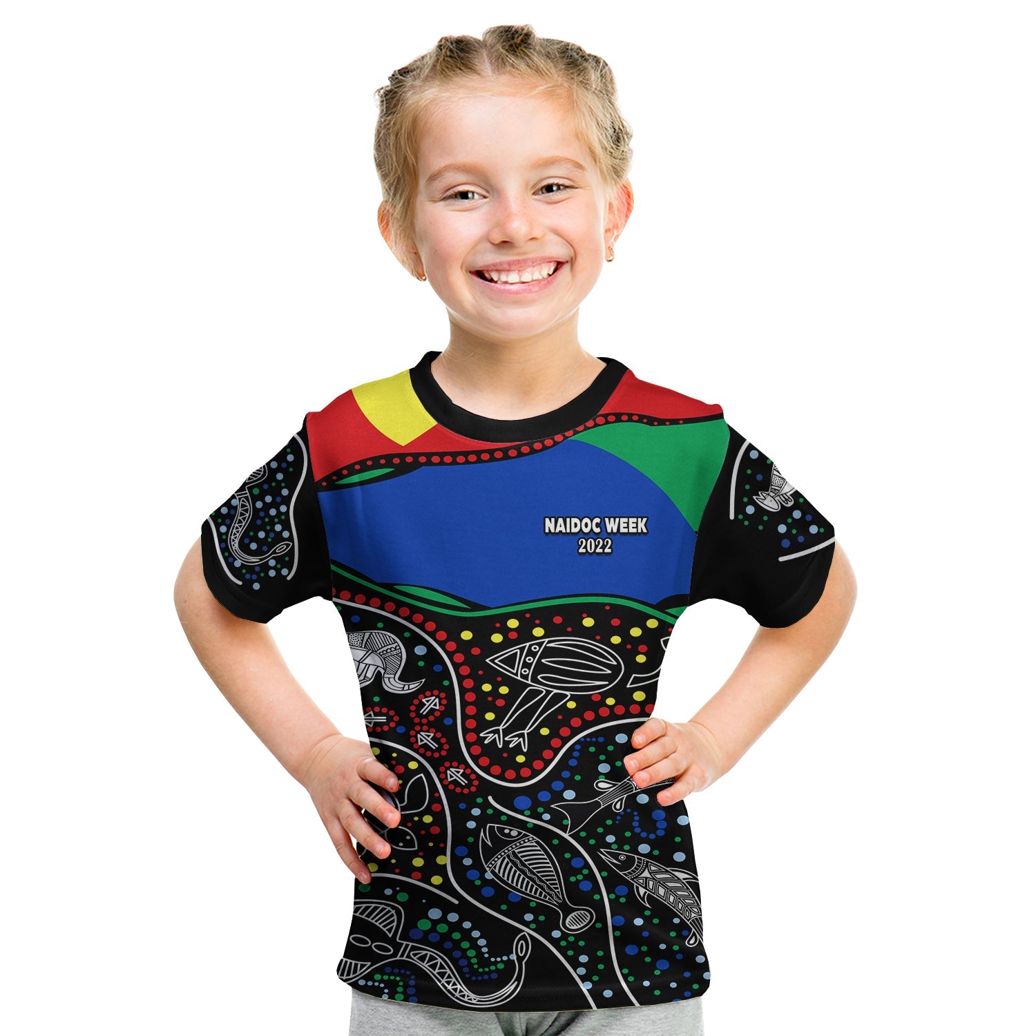 (Custom Personalised) NAIDOC Week 2022 T Shirt KID National Aborigines And Torres Strait Islander Animals Aboriginal - Vibe Hoodie Shop