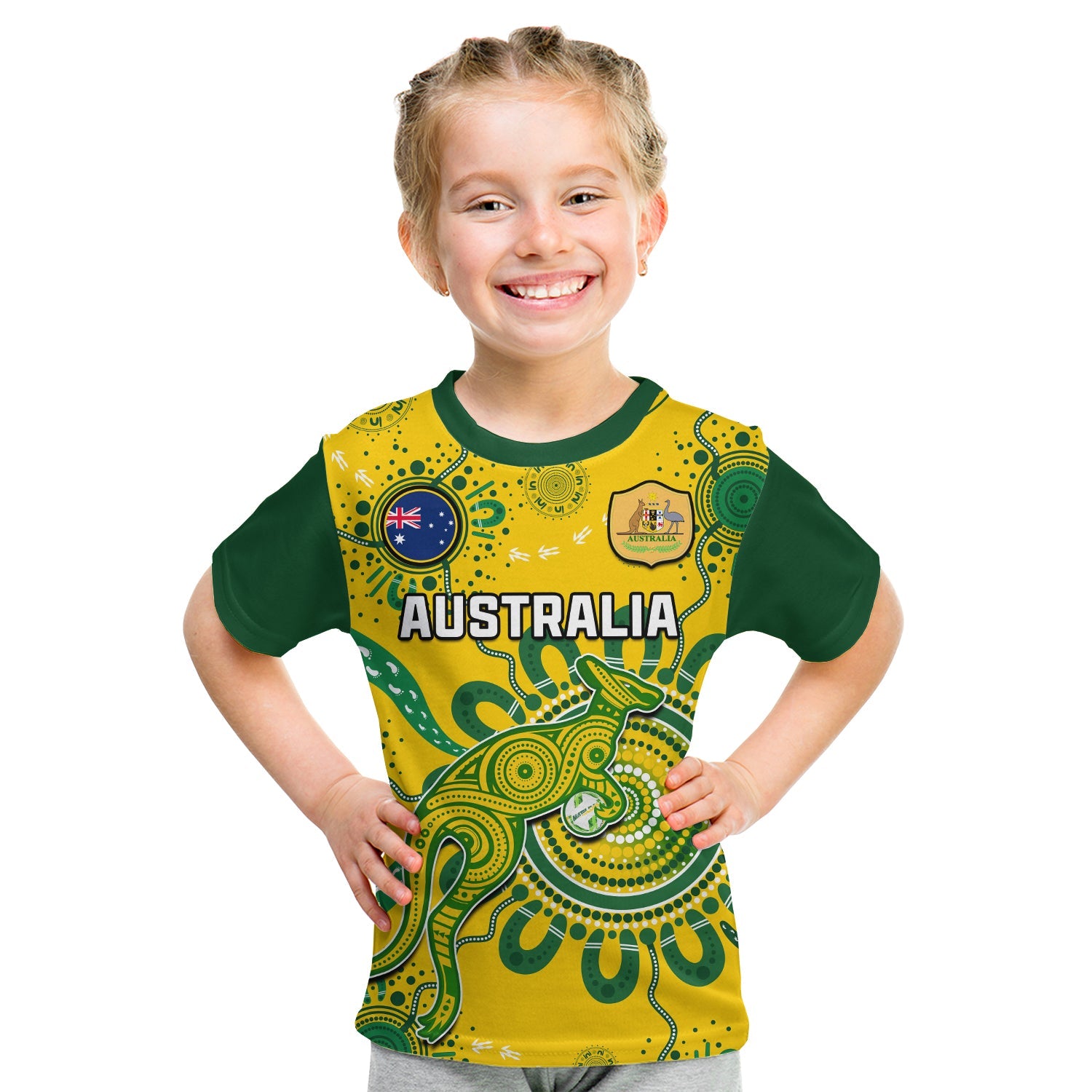 (Custom Text And Number) Australia Soccer T Shirt Kangaroos Matildas 2023 FIFA Womens World Cup - Vibe Hoodie Shop