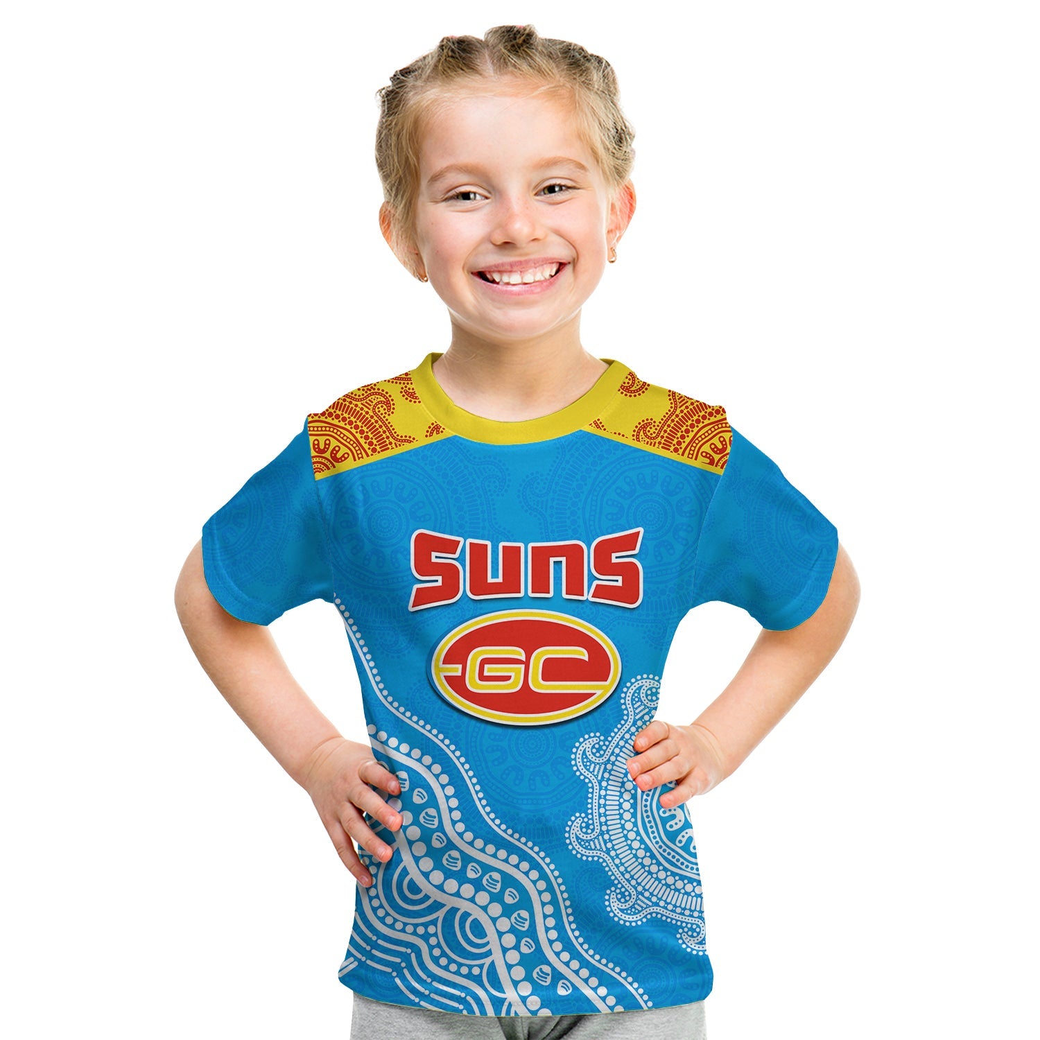 (Custom Text And Number) Suns T Shirt Go Sunnies Aboriginal Simple Style - Vibe Hoodie Shop