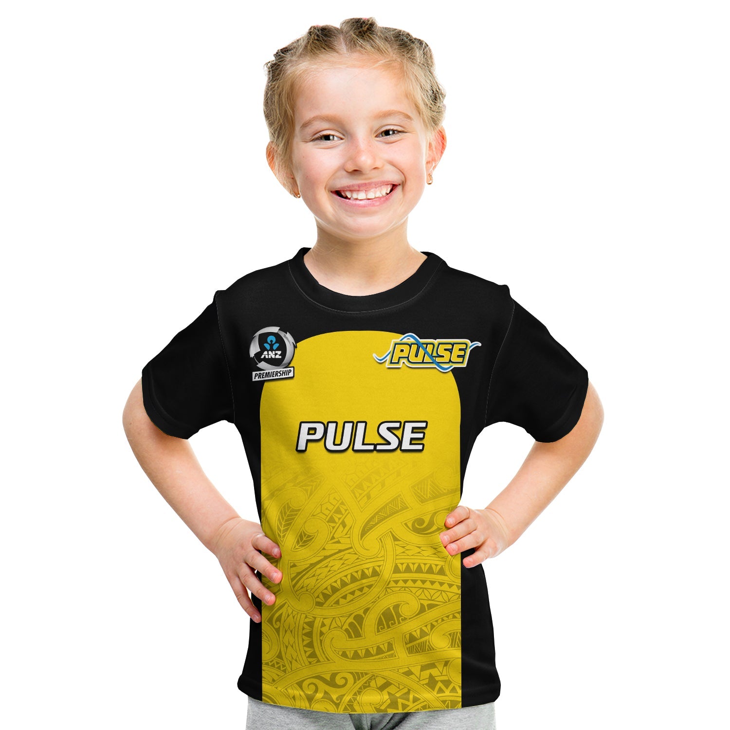 (Custom Text And Number) Aotearoa Netball T Shirt KID Central Pulse 2023 ANZ Premiership - Vibe Hoodie Shop