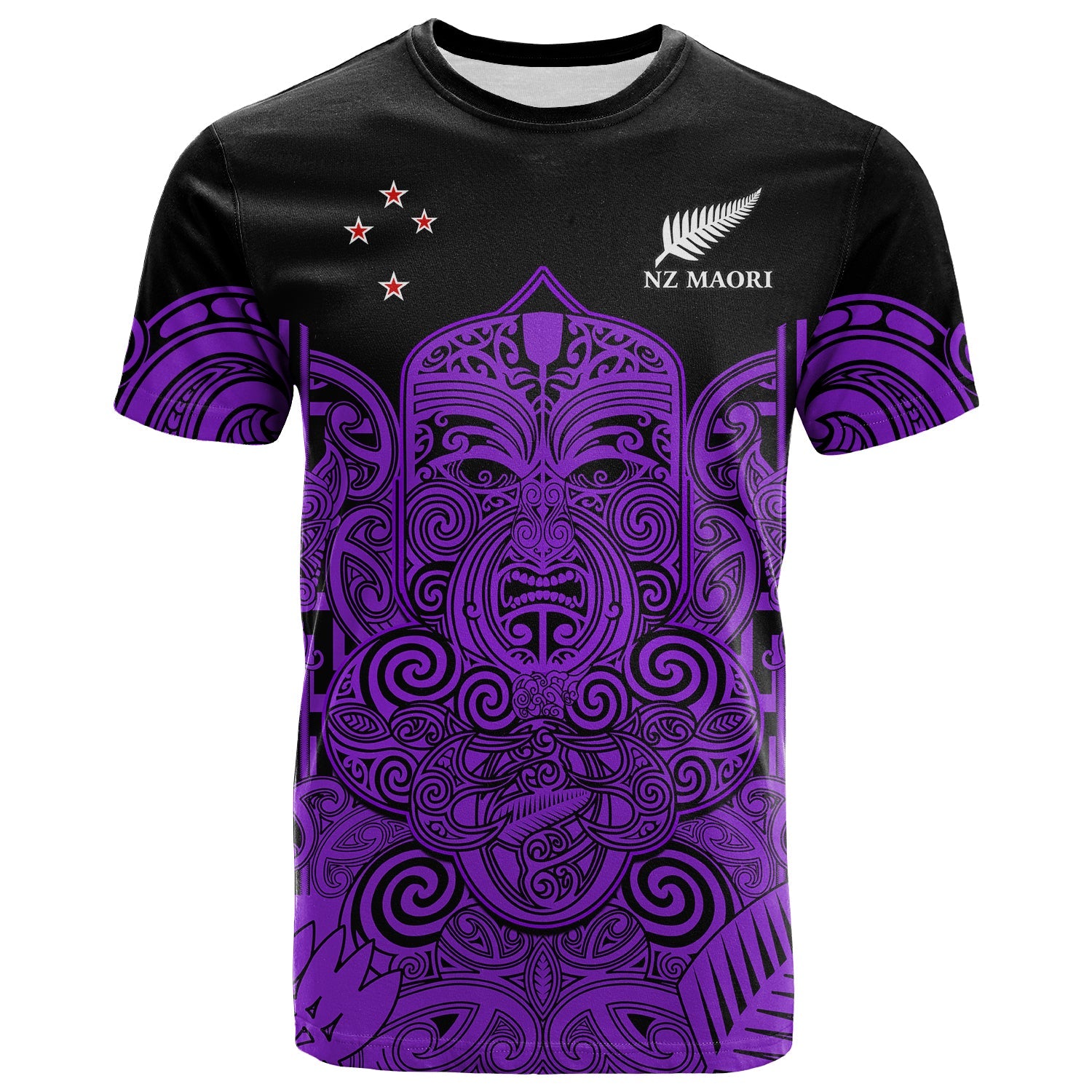 (Custom Text And Number) New Zealand Tiki Rugby T Shirt NZ Maori Koru Pattern Ver.04 - Vibe Hoodie Shop