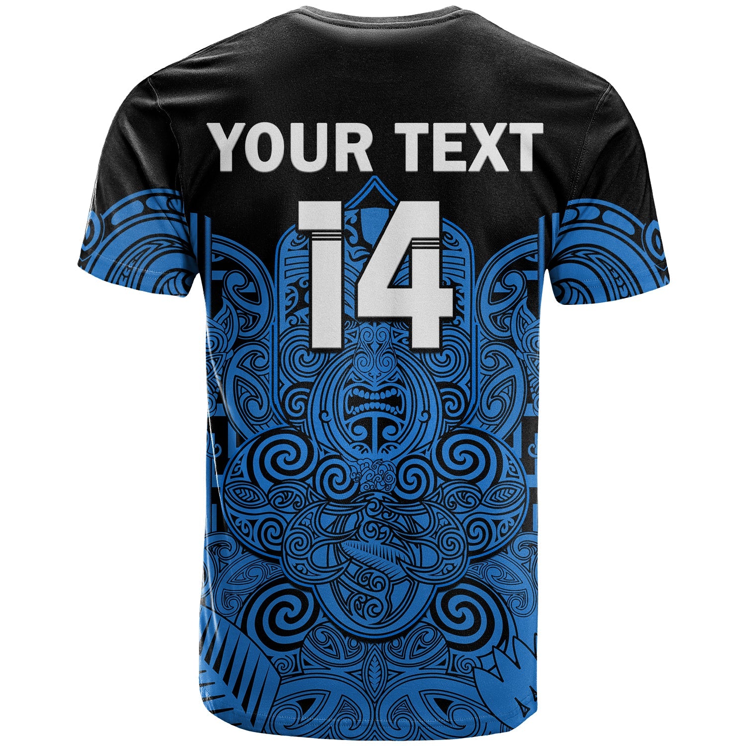 (Custom Text And Number) New Zealand Tiki Rugby T Shirt NZ Maori Koru Pattern Ver.05 - Vibe Hoodie Shop