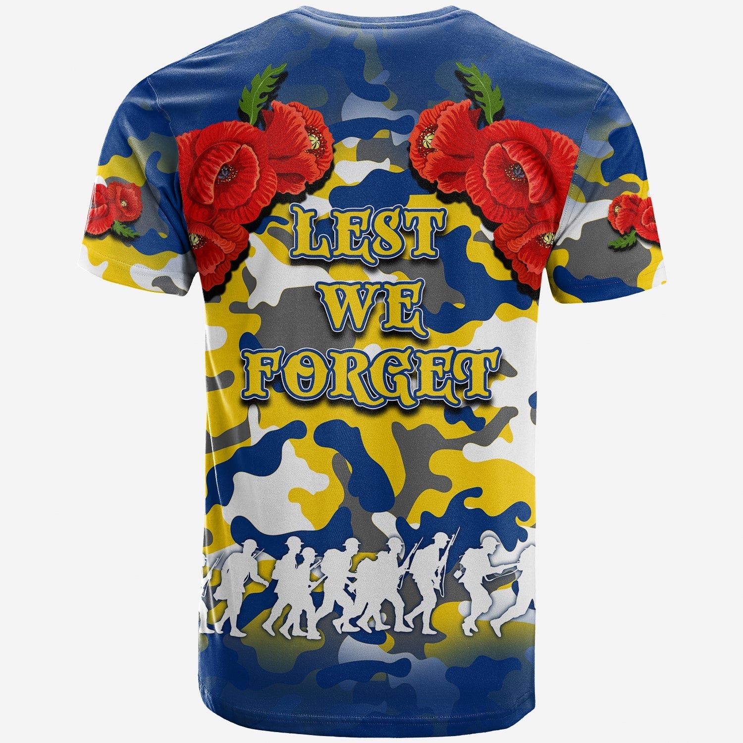 ANZAC Day T shirt Eels Army Style No.2 - Vibe Hoodie Shop