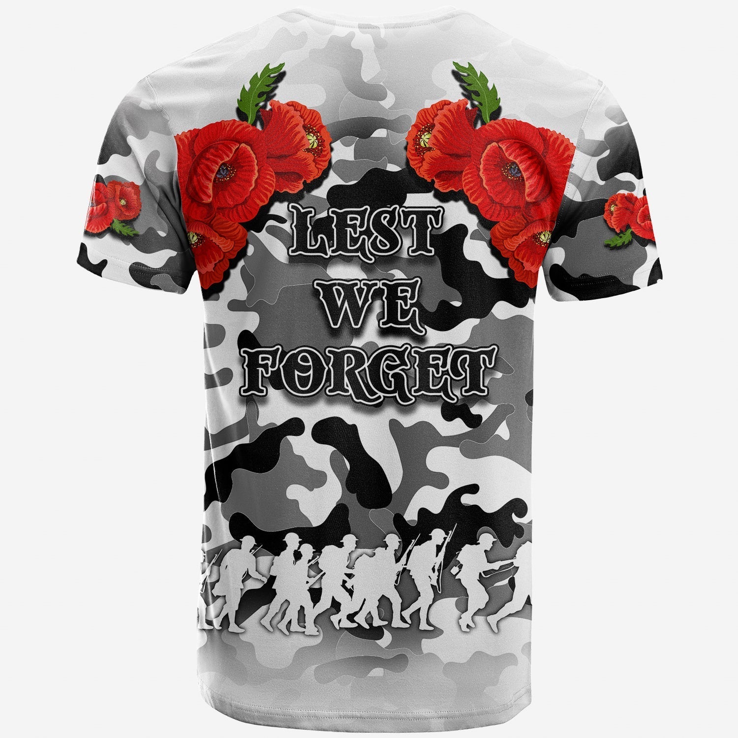 ANZAC Day T shirt Dragons Army Style No.2 - Vibe Hoodie Shop