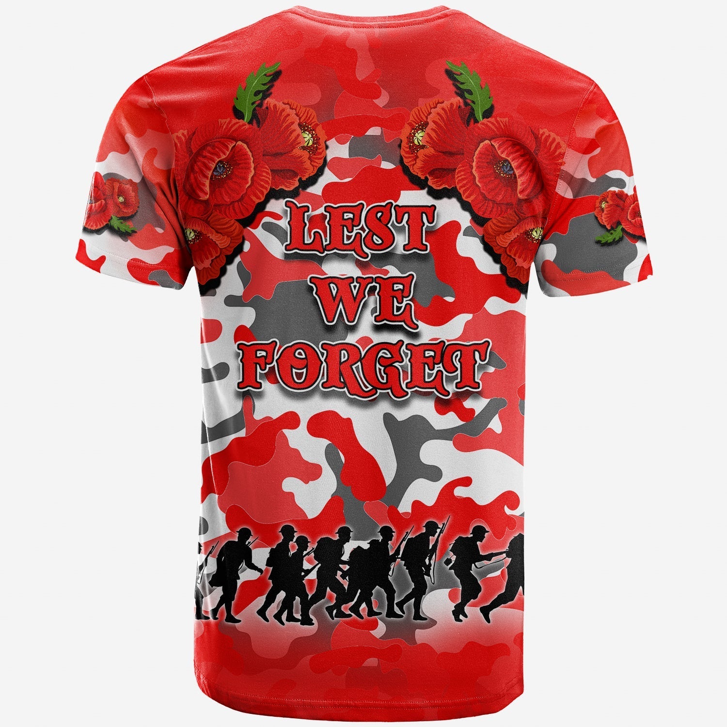 ANZAC Day T shirt Dragons Army Style No.1 - Vibe Hoodie Shop