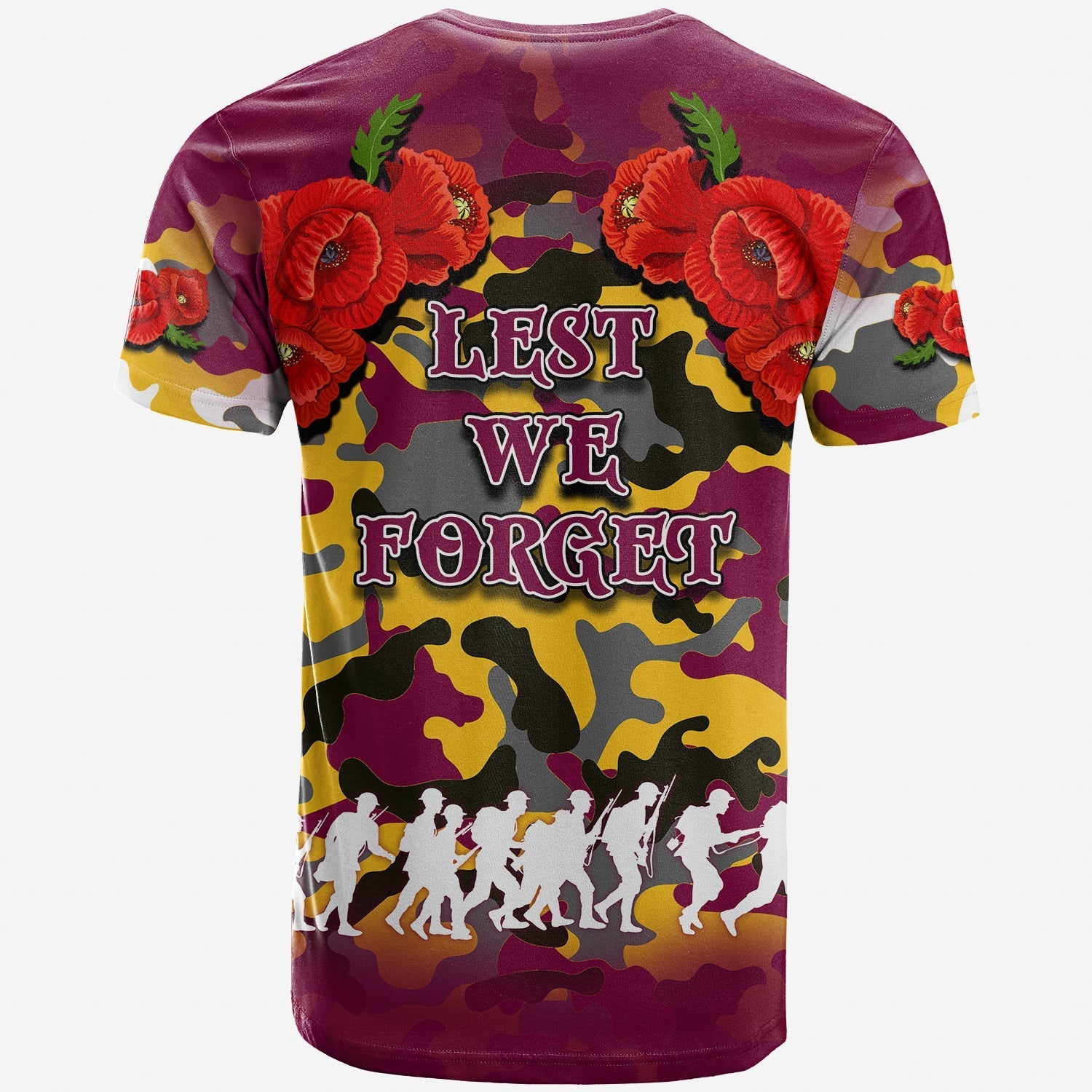 ANZAC Day T shirt Broncos Army Style No.1 - Vibe Hoodie Shop