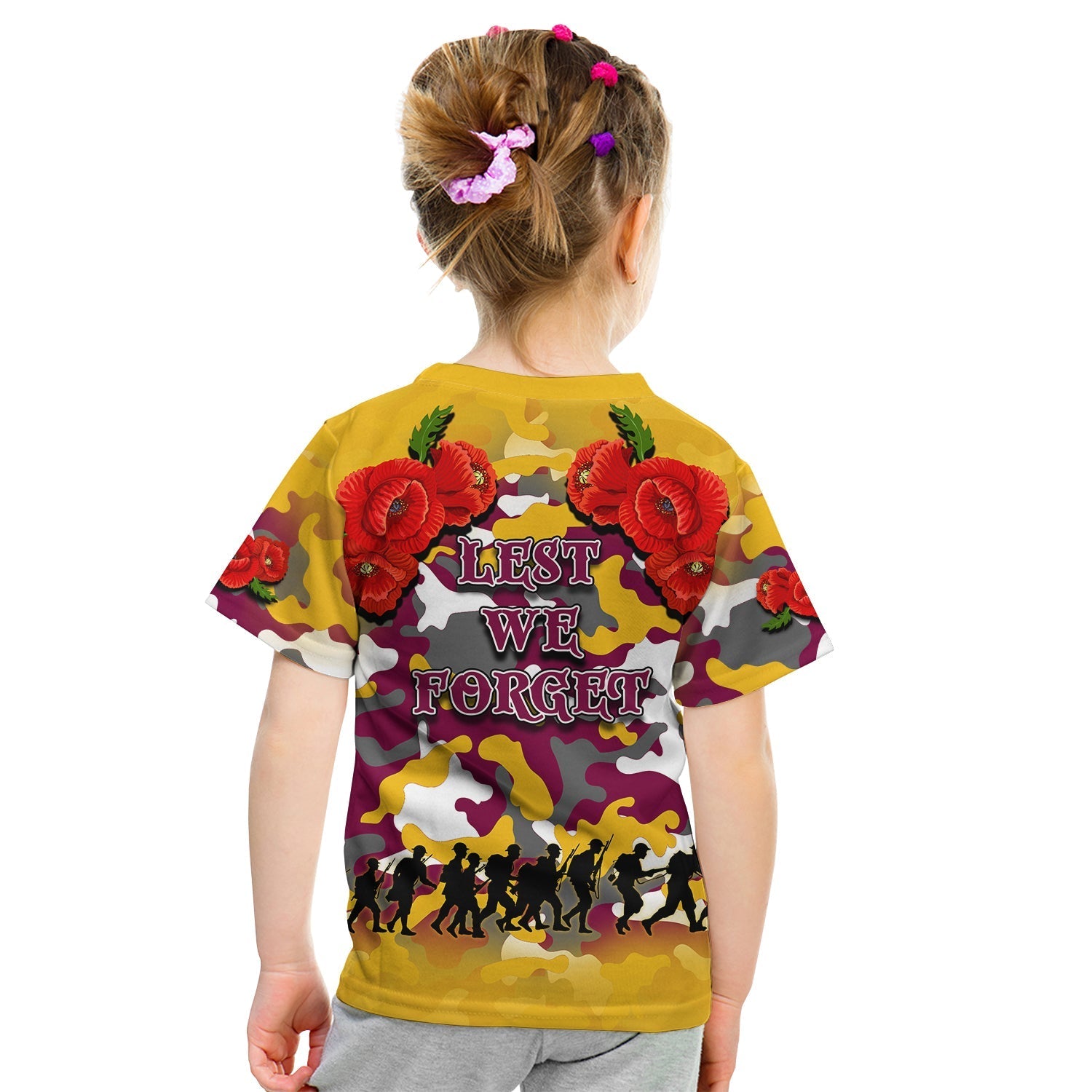 ANZAC Day T shirt Broncos Army Style No.2 - Vibe Hoodie Shop