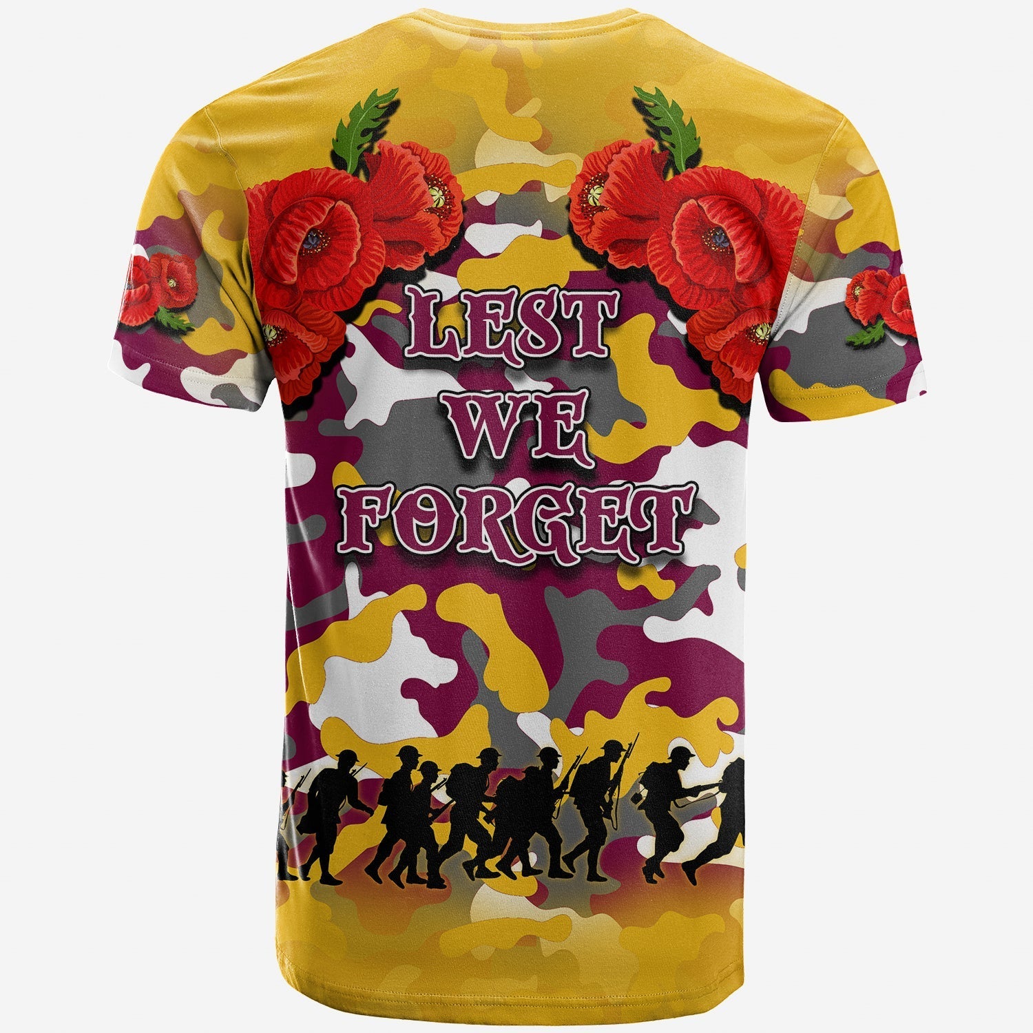 ANZAC Day T shirt Broncos Army Style No.2 - Vibe Hoodie Shop