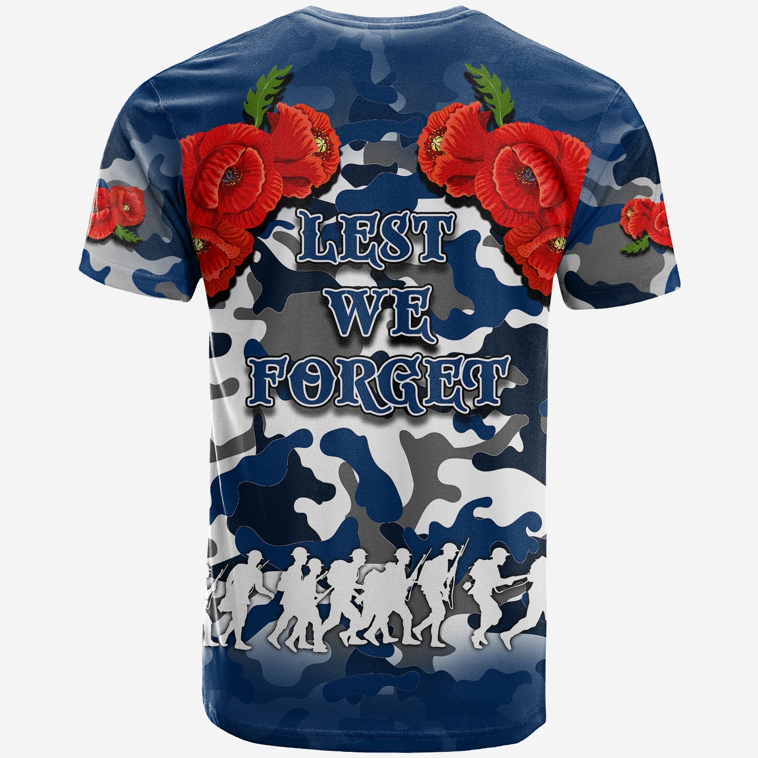 ANZAC Day T shirt Cowboys Army Style No.1 - Vibe Hoodie Shop