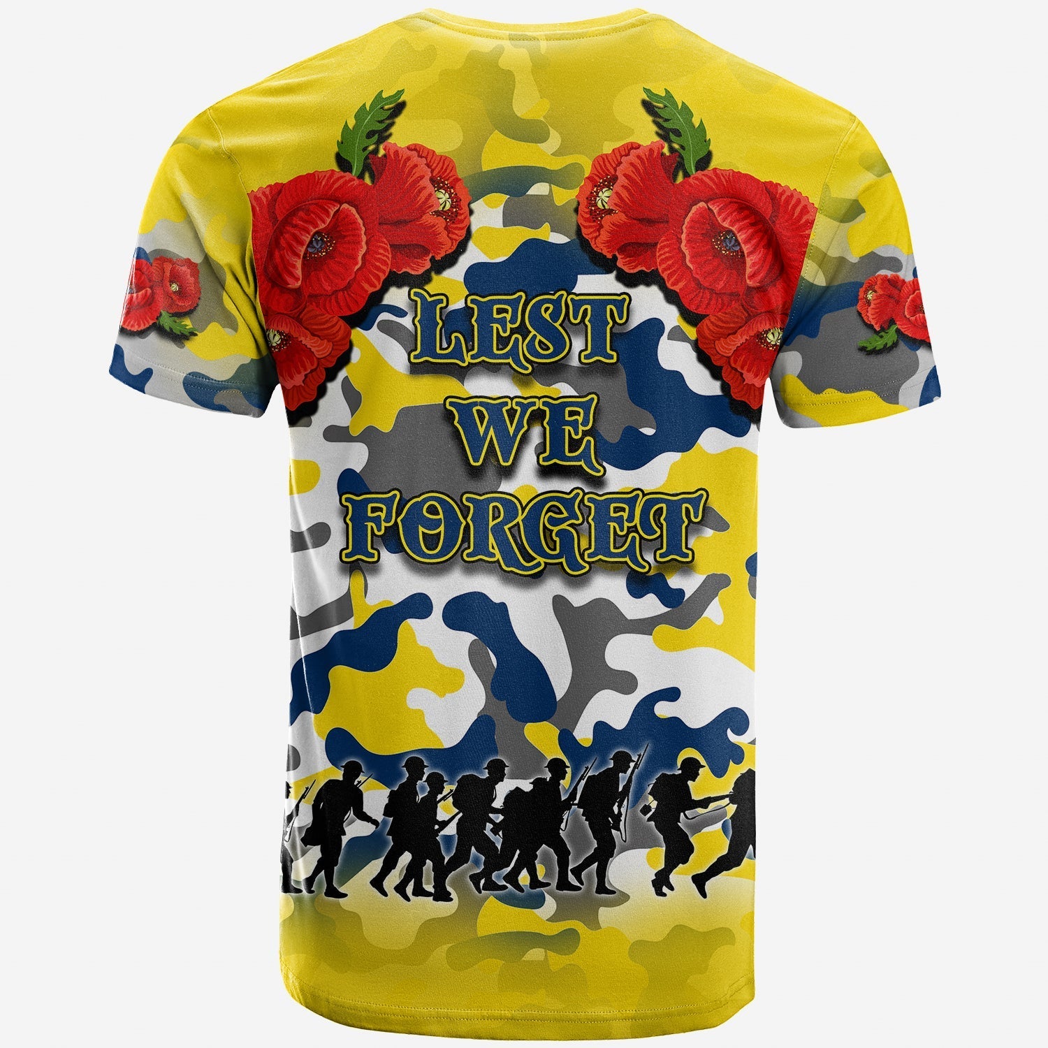 ANZAC Day T shirt Cowboys Army Style No.2 - Vibe Hoodie Shop