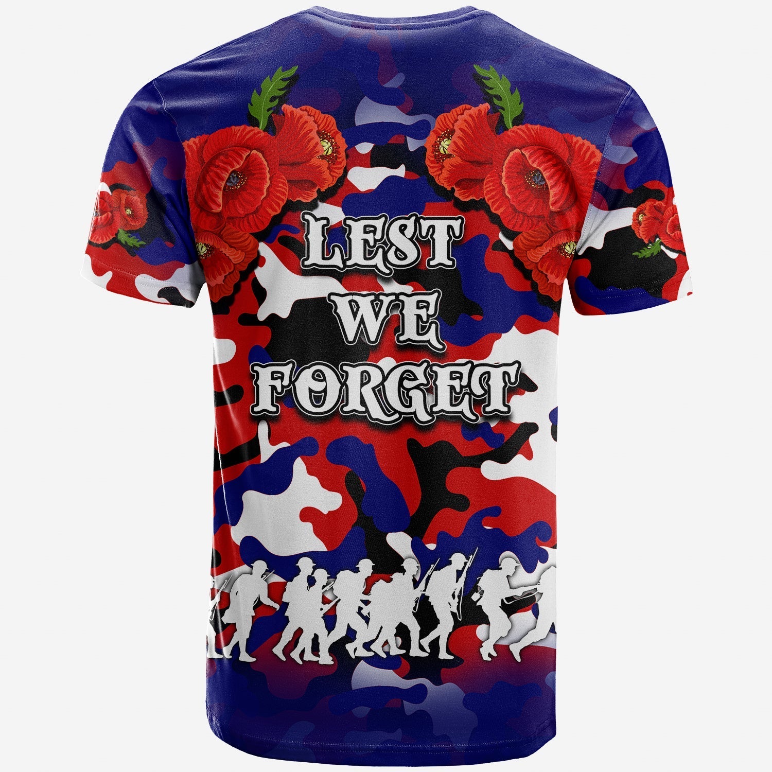 ANZAC Day T shirt Roosters Army Style - Vibe Hoodie Shop
