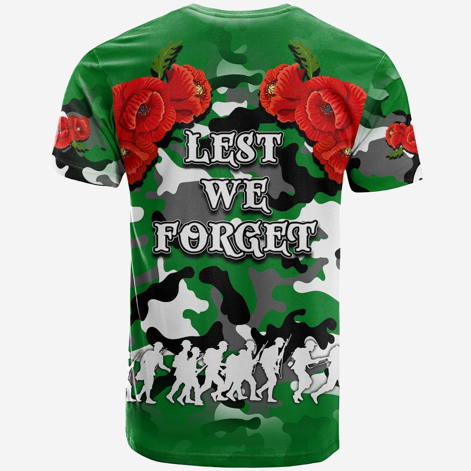 ANZAC Day T shirt Raiders Army Style - Vibe Hoodie Shop