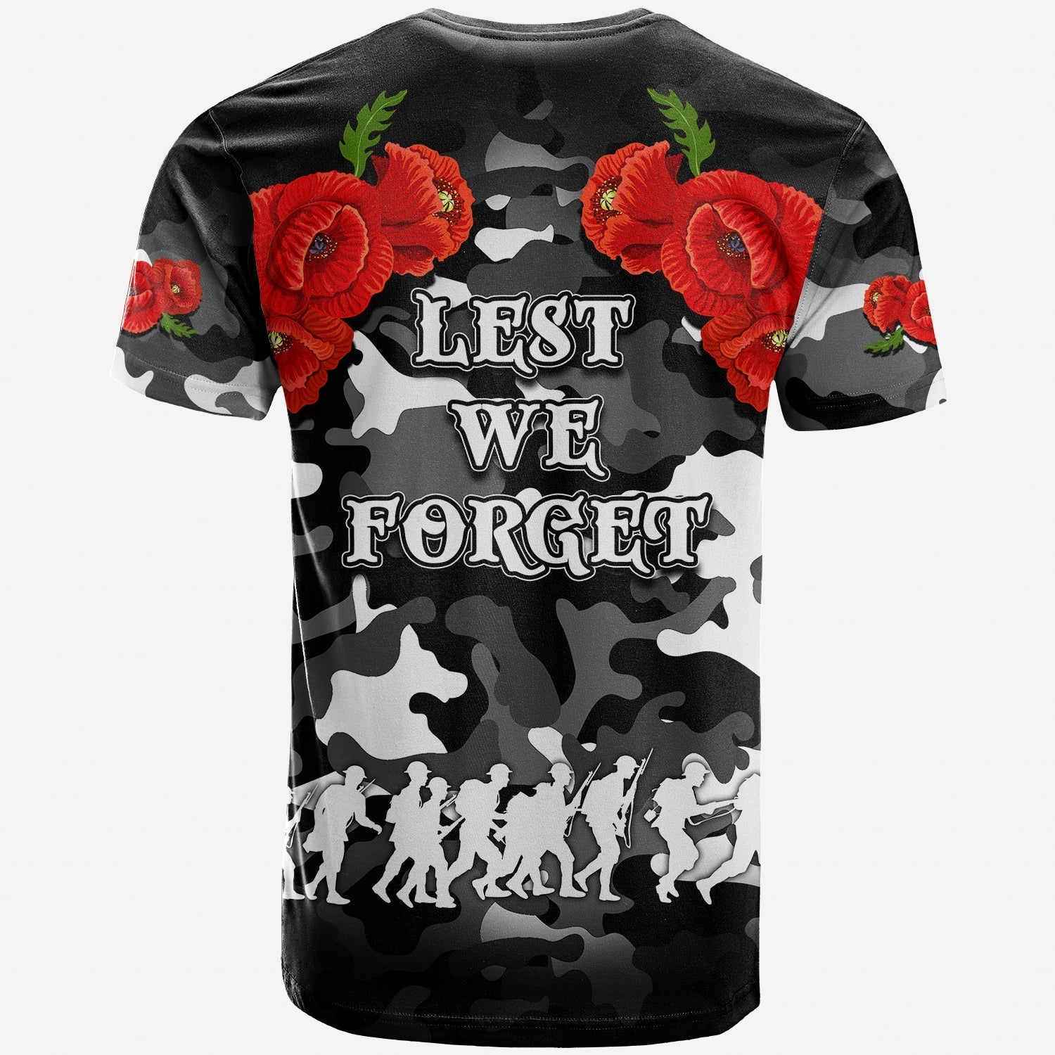 ANZAC Day T shirt Panthers Army Style - Vibe Hoodie Shop