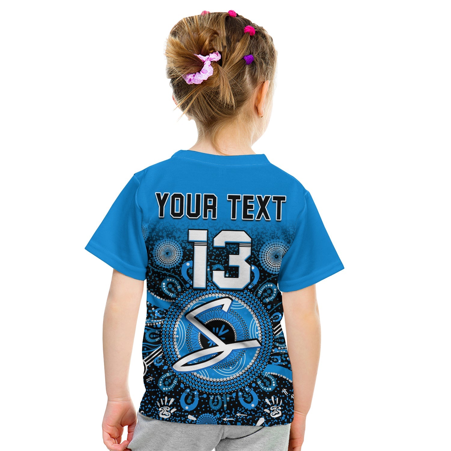 (Custom Text and Number) Adelaide Strikers T Shirt Aboriginal Sunshine - Vibe Hoodie Shop