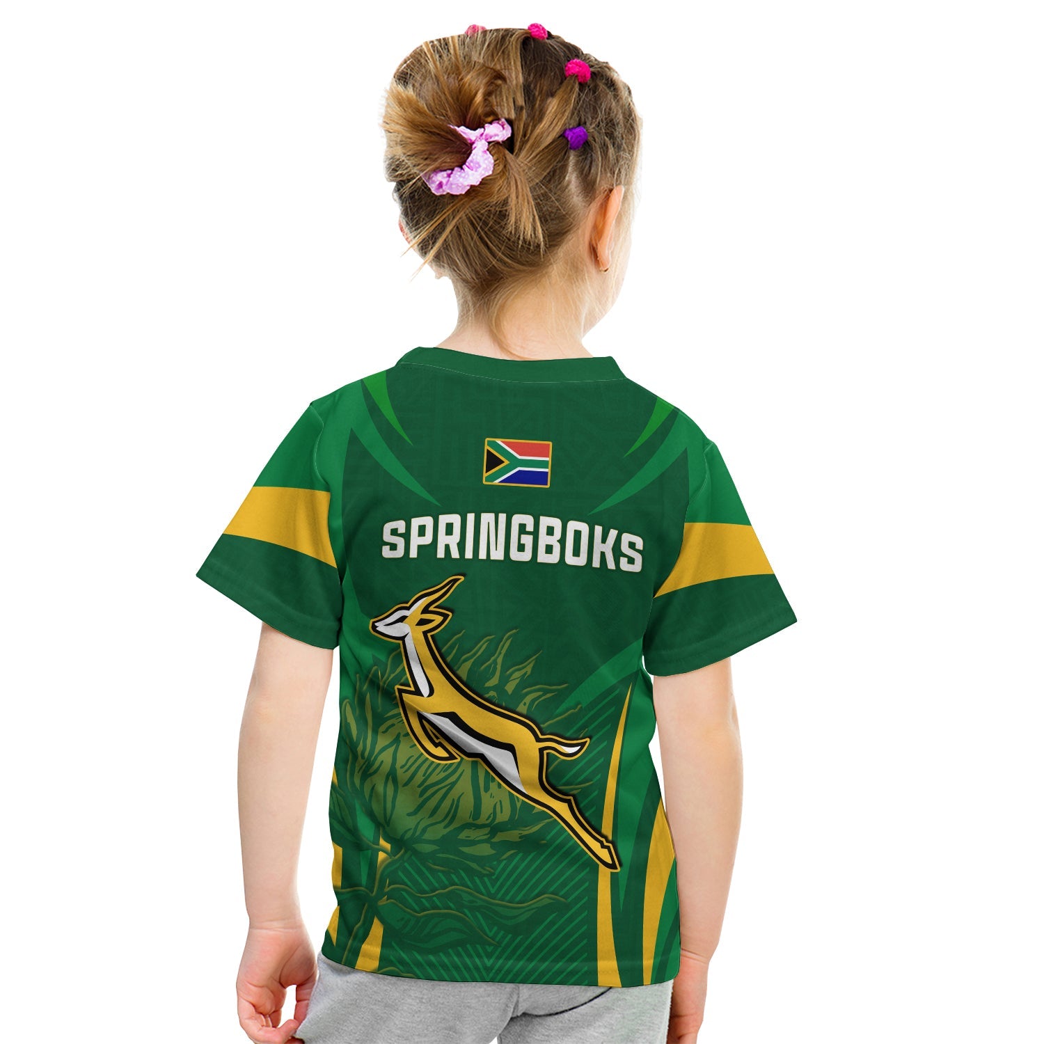 South Africa Rugby T Shirt KID Springboks Champion - Vibe Hoodie Shop