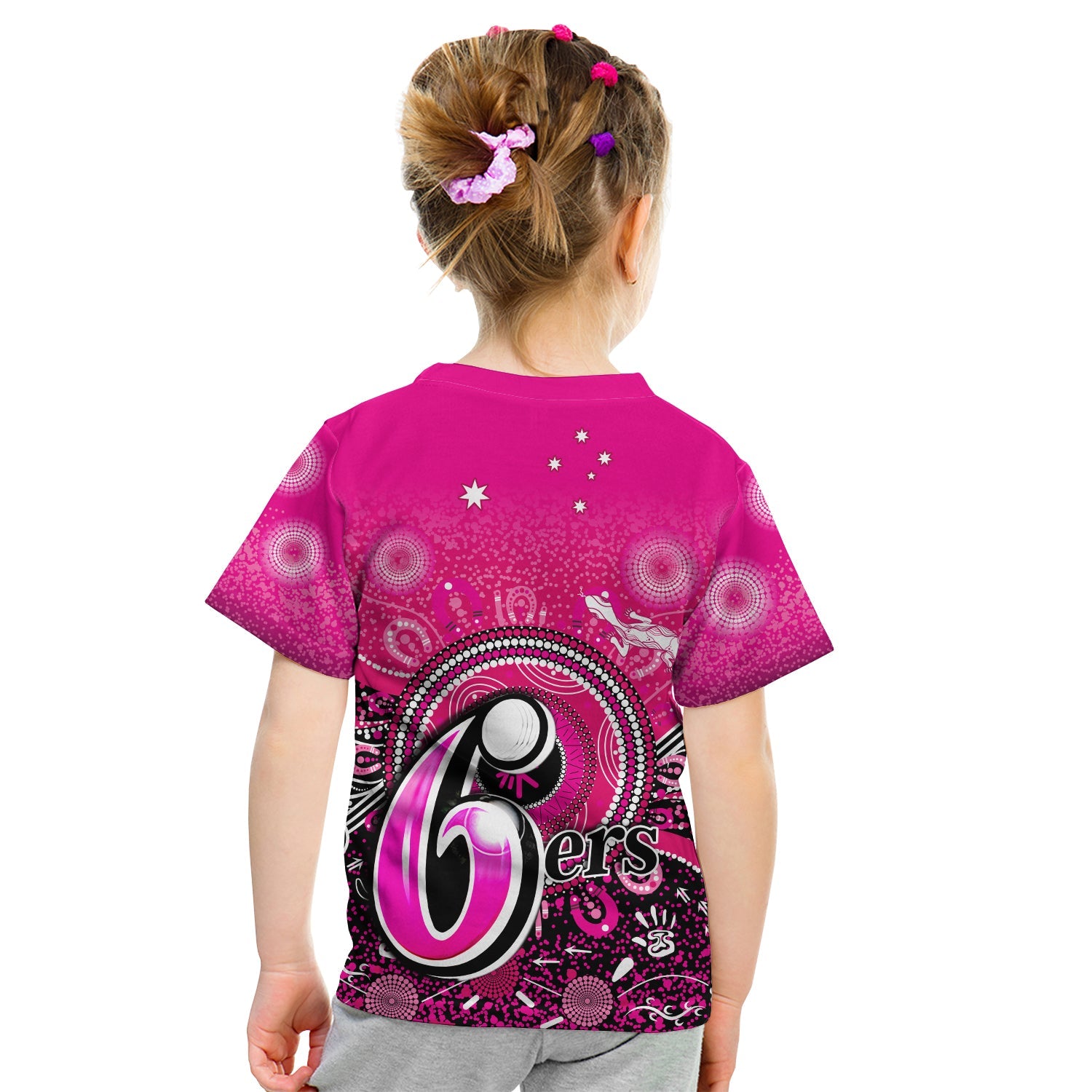 Sydney Sixers T Shirt KID Aboriginal Australia Cricket Champion - Vibe Hoodie Shop