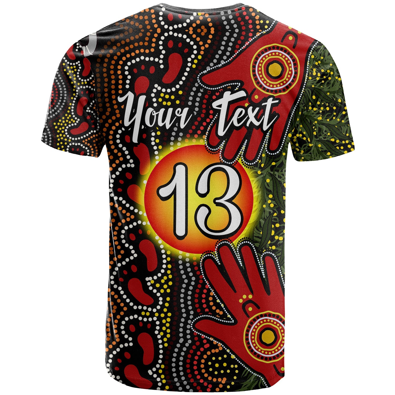 (Custom Text and Number) Aboriginal Dot Painting T Shirt Go To Touch The Sun - Vibe Hoodie Shop