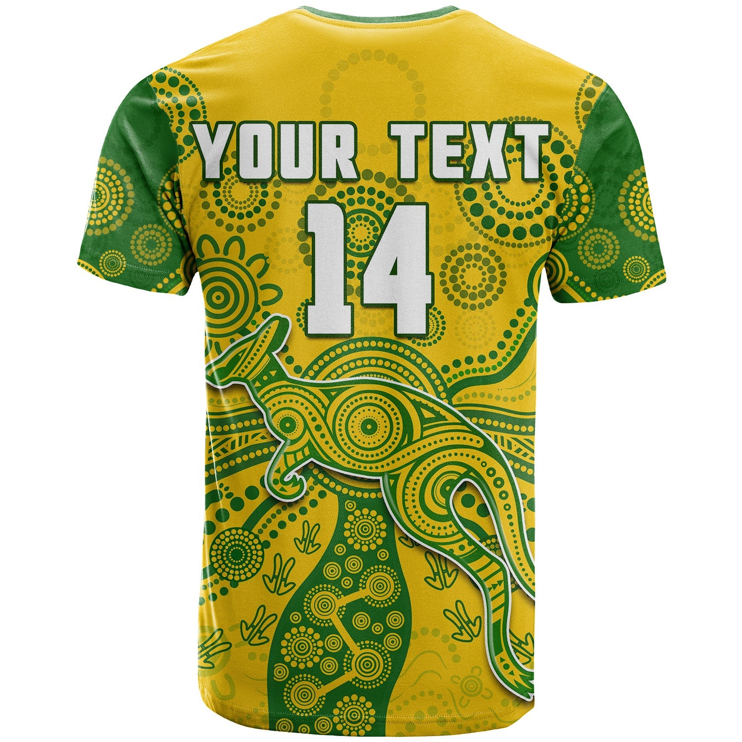 (Custom Text And Number) Australia T Shirt National Colours Proud Aussie Special Indigenous - Vibe Hoodie Shop