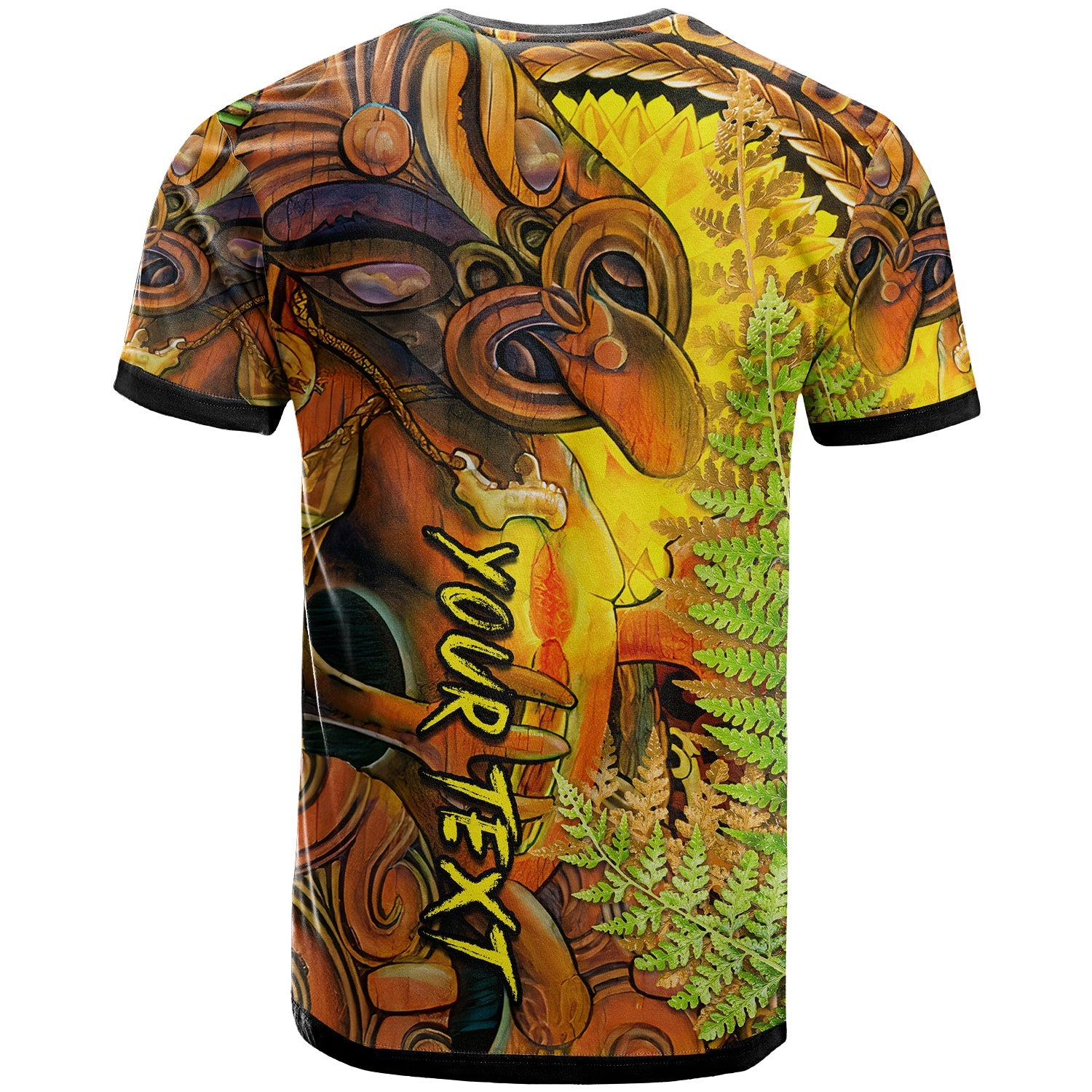 (Custom Personalised) Hei Tiki Maori T Shirt Fern Aotearoa Ta Moko Sun - Vibe Hoodie Shop