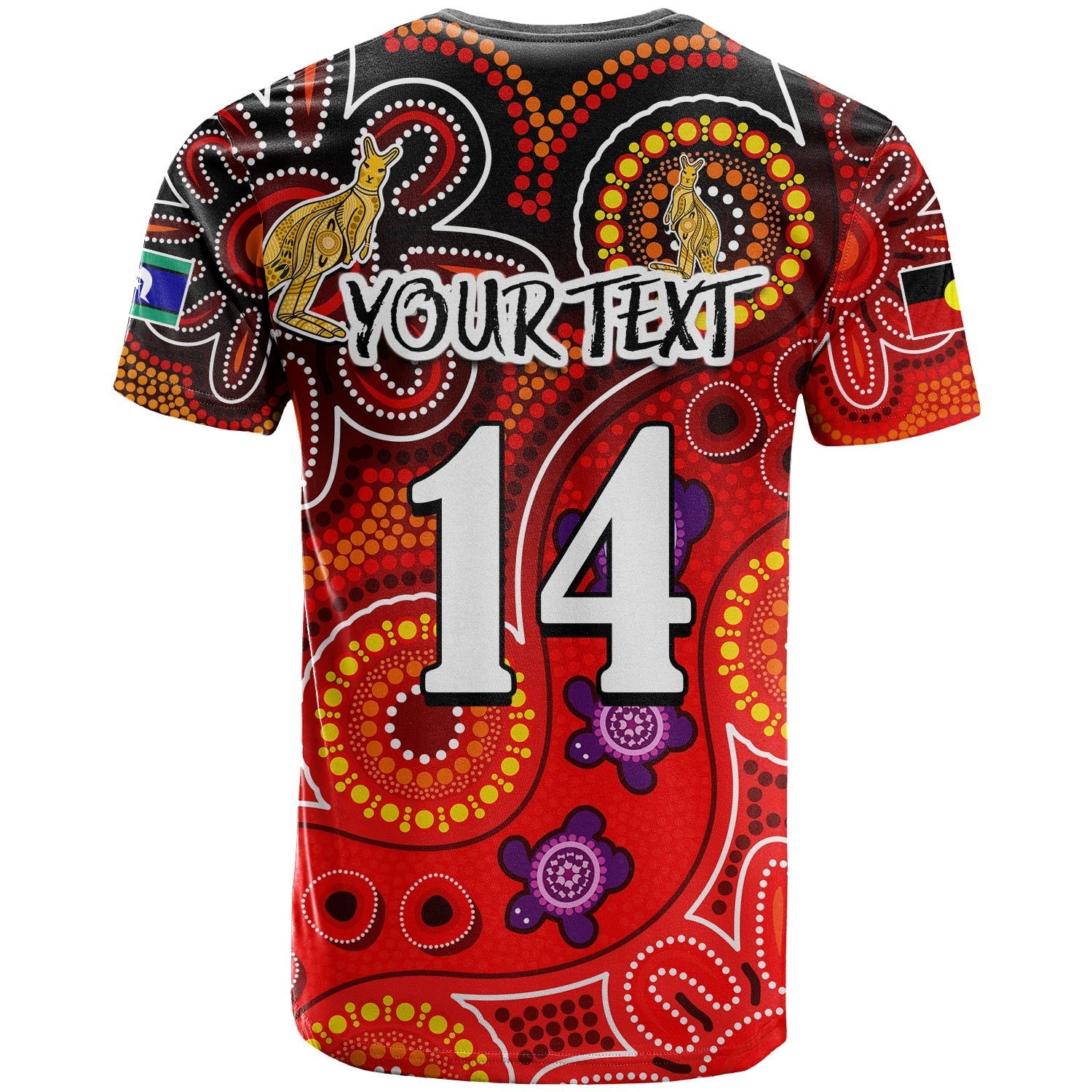 (Custom Text And Number) Australia NAIDOC Week T shirt Australian Aboriginal Dhari Kangaroo Artsy Style - Vibe Hoodie Shop