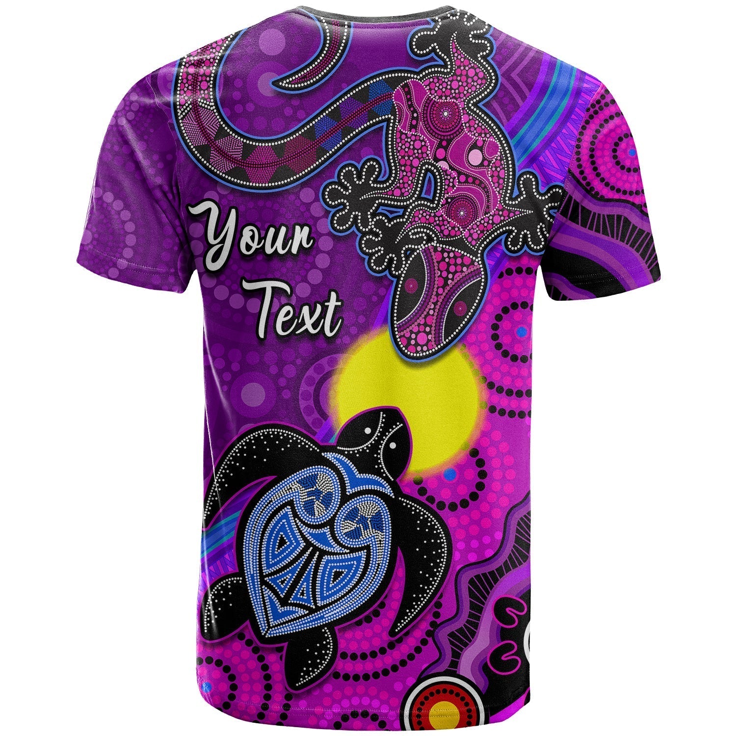 (Custom Personalised) Australia Lizard and Turtle T Shirt Aboriginal Art Beautiful Life - Vibe Hoodie Shop