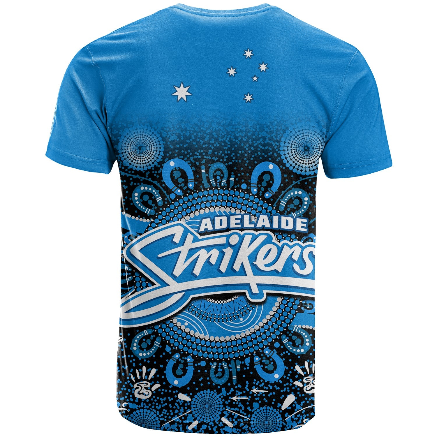 Adelaide Strikers T Shirt Aboriginal Sunshine - Vibe Hoodie Shop