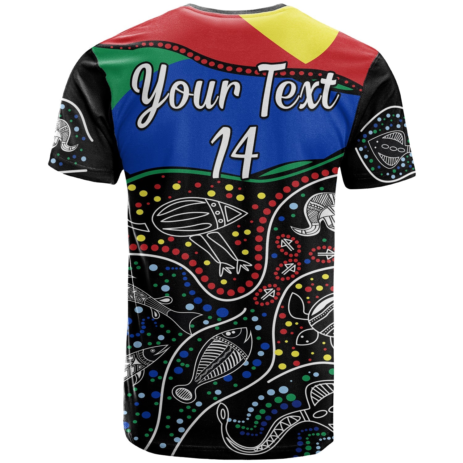 (Custom Text and Number) NAIDOC Week T Shirt National Aborigines And Torres Strait Islander Animals Aboriginal Art - Vibe Hoodie Shop