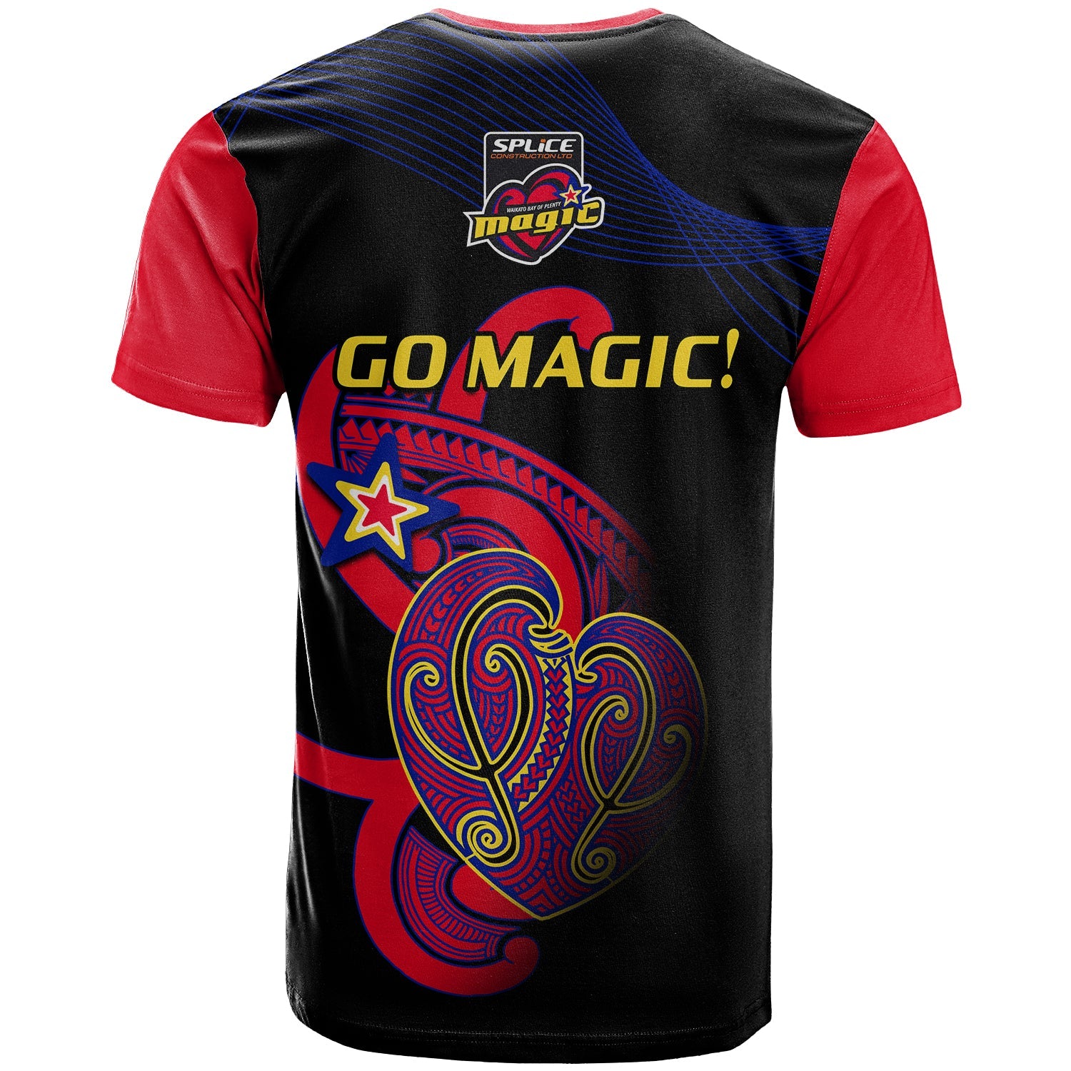 Aotearoa Netball T Shirt Waikato Bay of Plenty Magic 2023 ANZ Premiership - Vibe Hoodie Shop