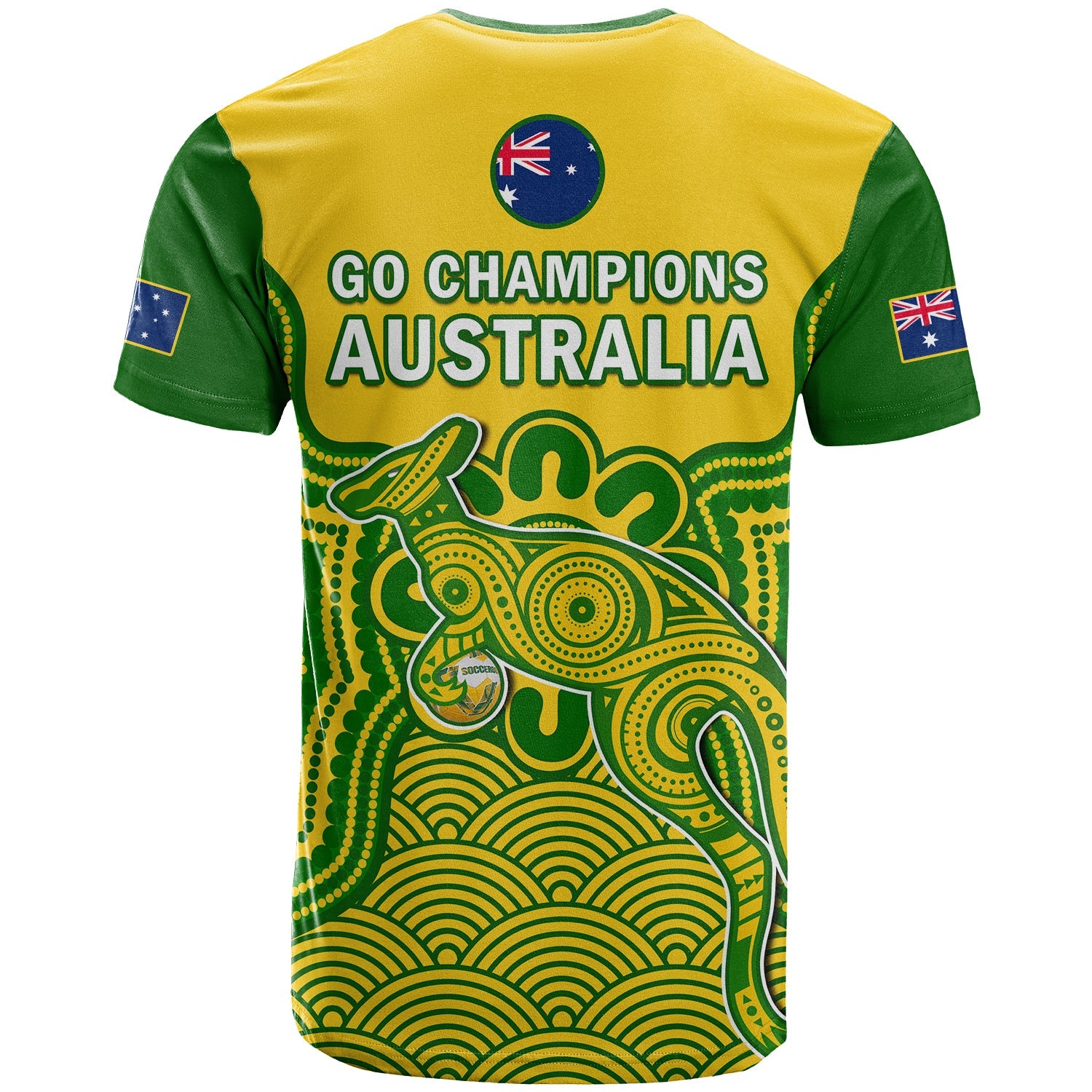 Australia Soccer T Shirt Socceroos Aboriginal Go Champions World Cup 2022 - Vibe Hoodie Shop